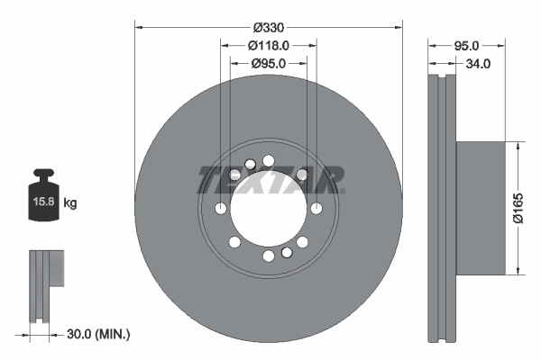 TEXTAR 93276200 330mm 34mm