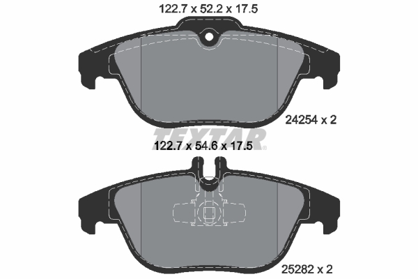 TEXTAR Bremseklodser 2425401 for MERCEDES-BENZ