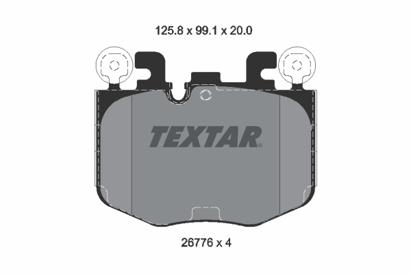 TEXTAR Bremseklodser 2677601 for BMW