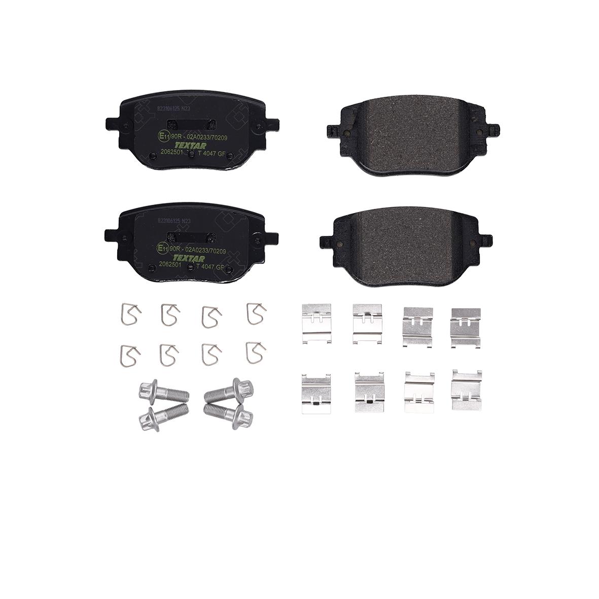 TEXTAR Bremseklodser 2062501 for FIAT PEUGEOT TOYOTA