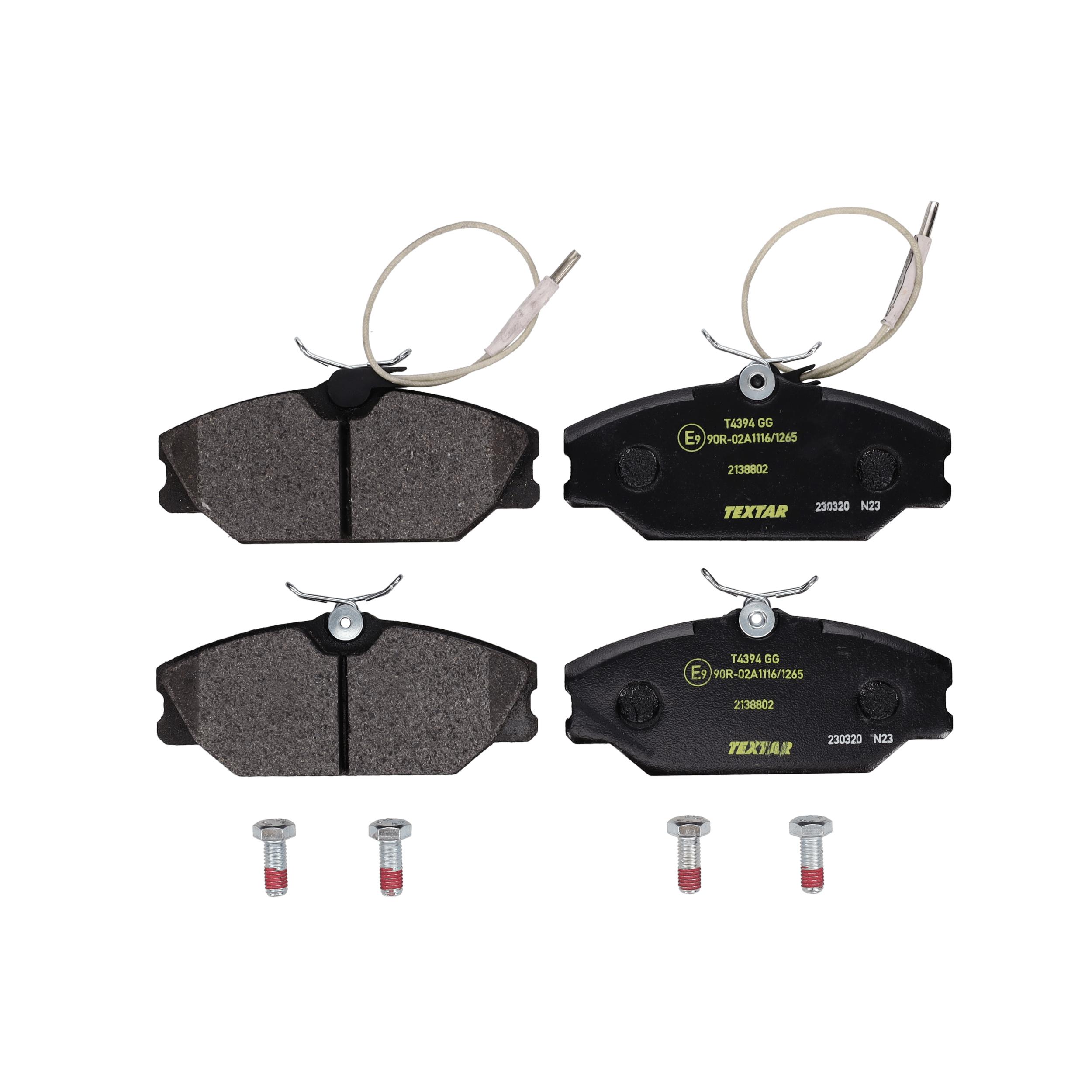 TEXTAR Bremseklodser 2138802 for DAEWOO RENAULT