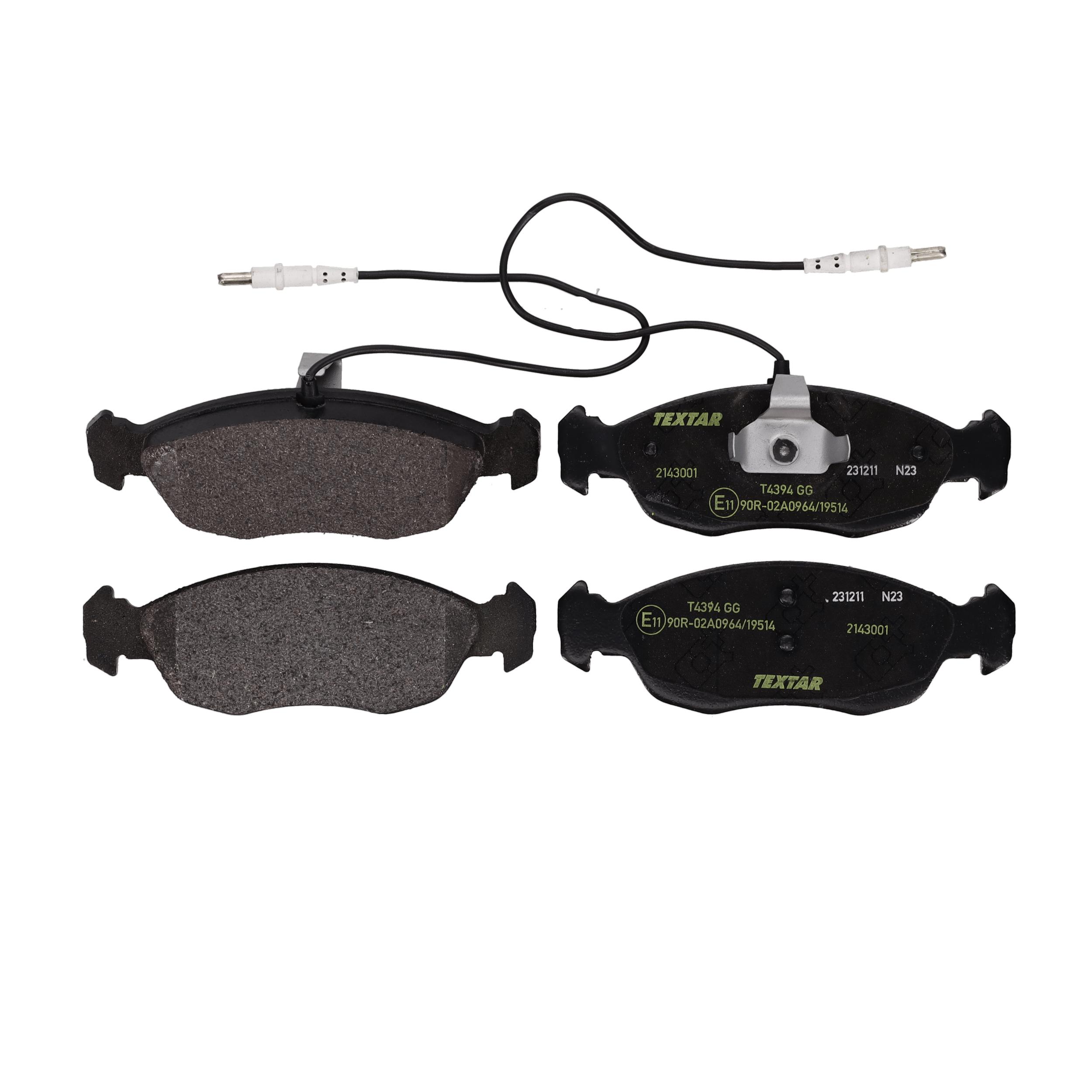 TEXTAR Bremseklodser 2143001 for CITROËN PEUGEOT
