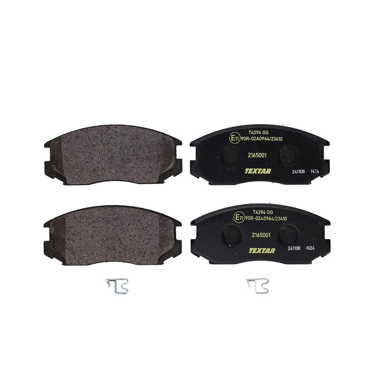 TEXTAR Bremseklodser 2165001 for MITSUBISHI NISSAN DAIHATSU PERODUA PROTON TOYOTA