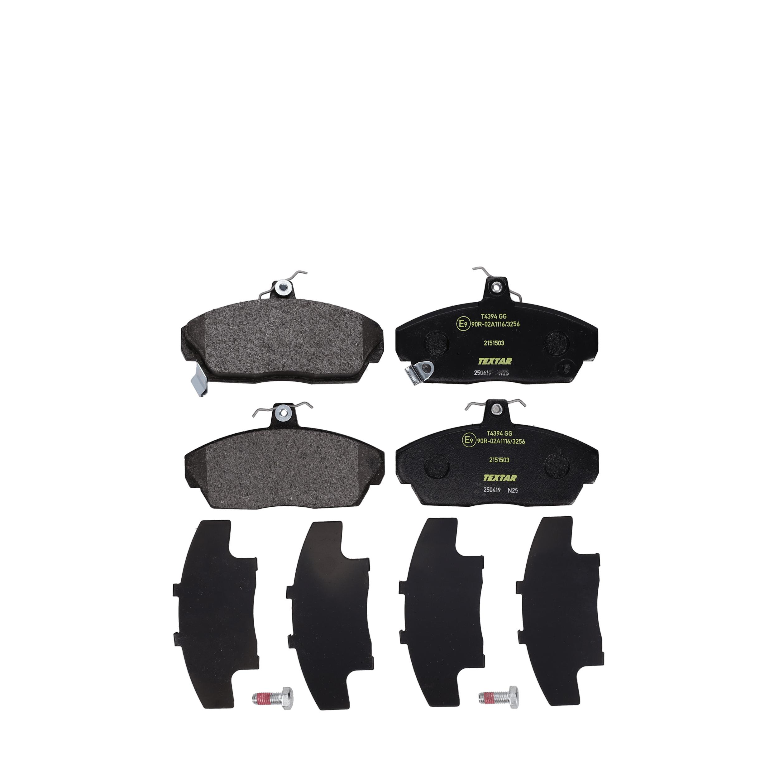 TEXTAR Bremseklodser 2151503 for MG HONDA ROVER