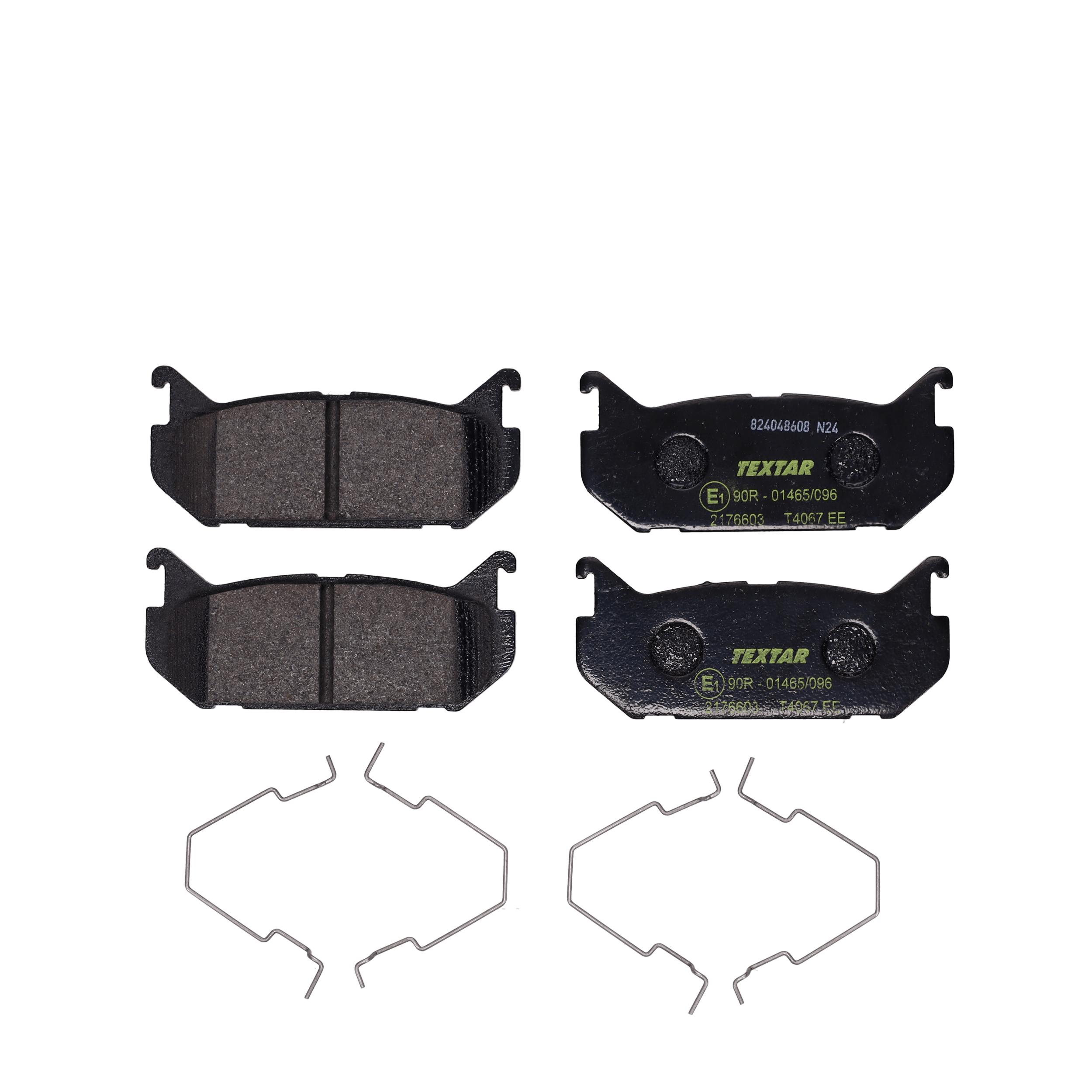 TEXTAR Bremseklodser 2176603 for FORD FORD USA MAZDA MITSUBISHI NISSAN