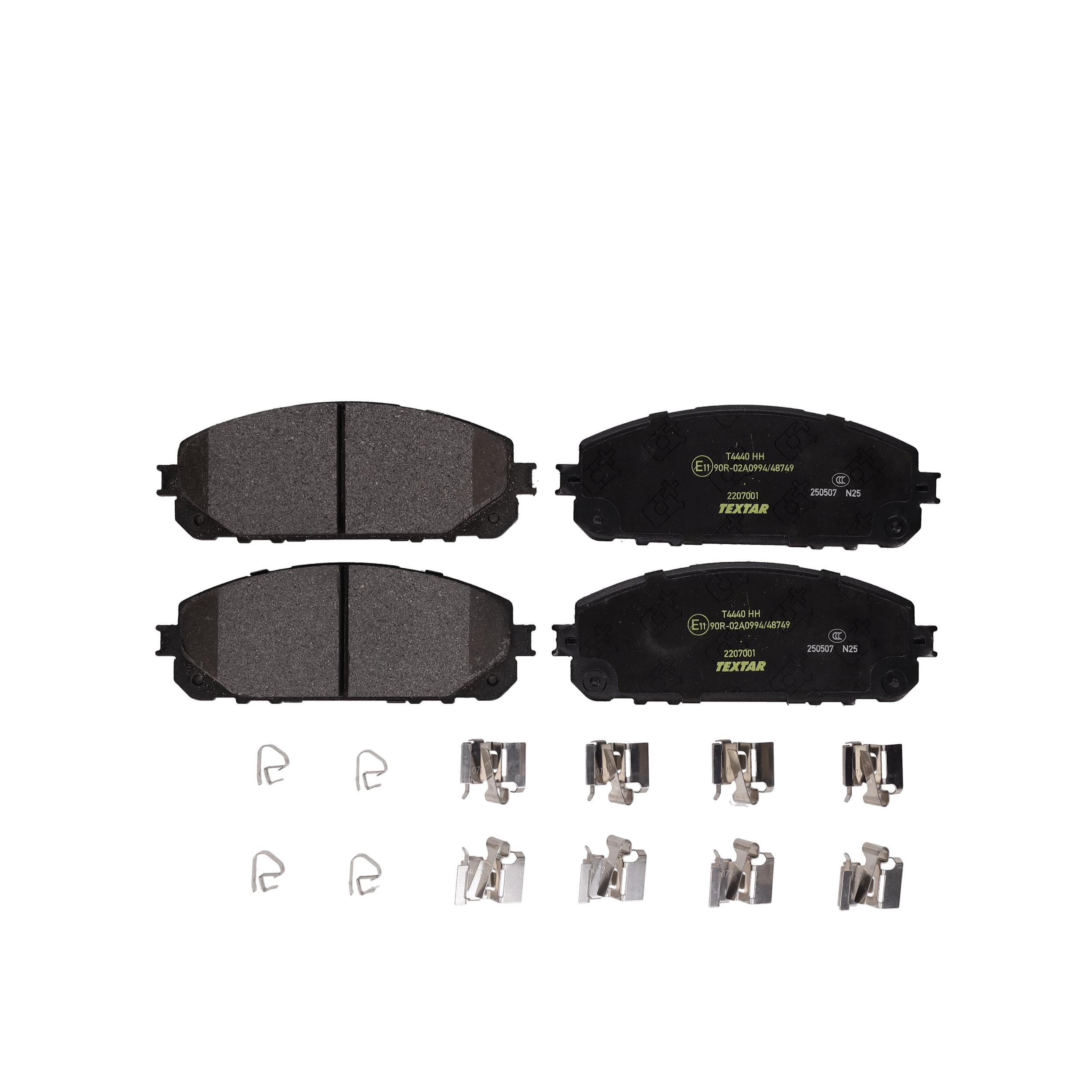 TEXTAR Bremseklodser 2207001 for JEEP JEEP (GAC FCA)