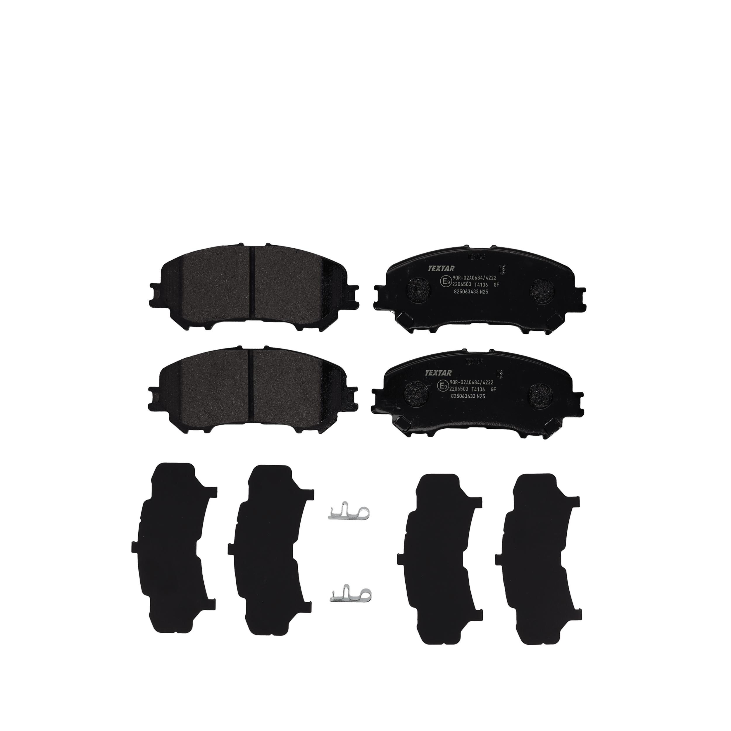 TEXTAR Bremseklodser 2206503 for NISSAN NISSAN (DFAC) RENAULT