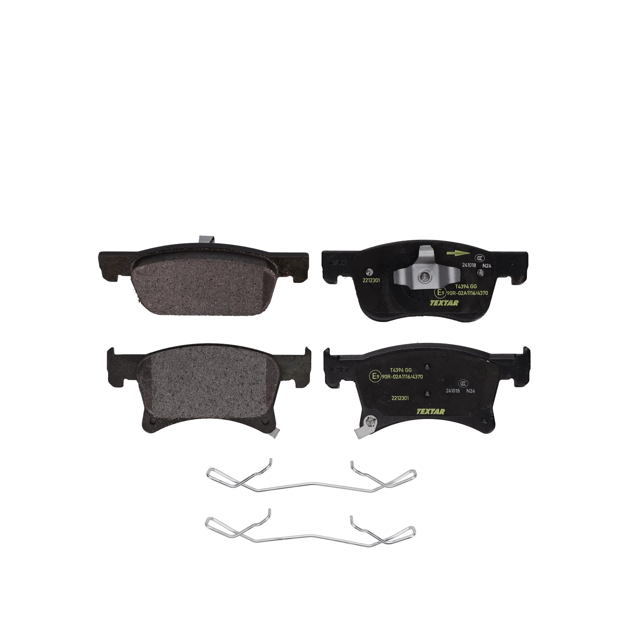 TEXTAR Bremseklodser 2212301 for VAUXHALL BUICK OPEL