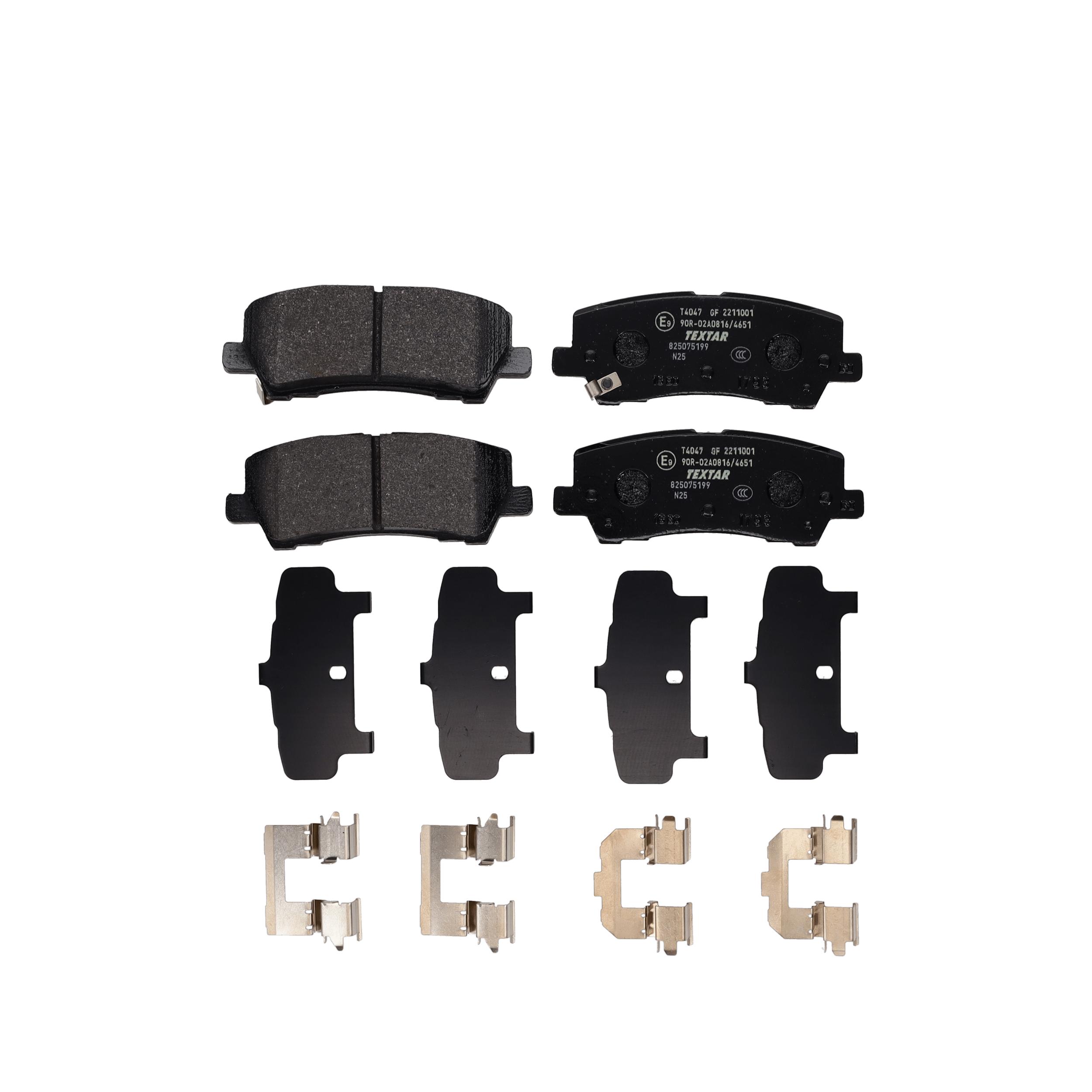 TEXTAR Bremseklodser 2211001 for FORD USA FORD