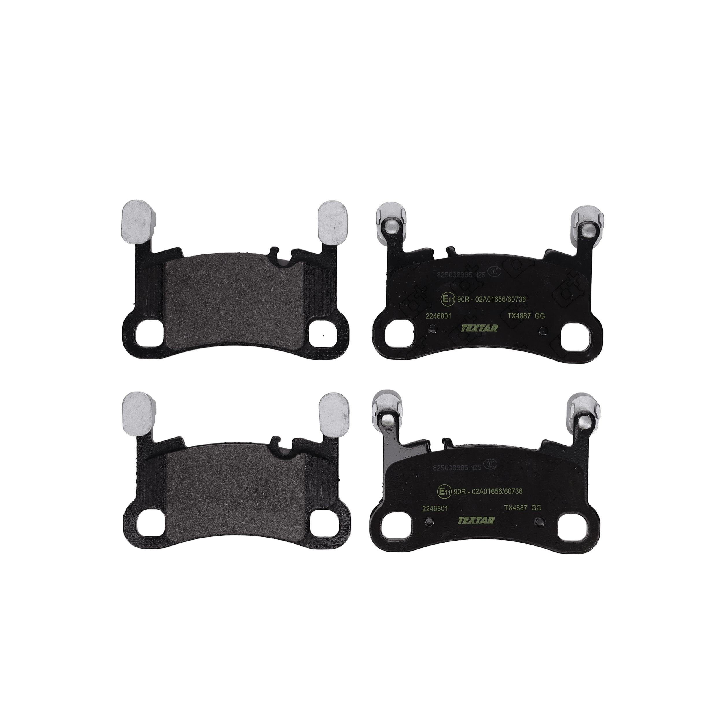 TEXTAR Bremseklodser 2246801 for PORSCHE