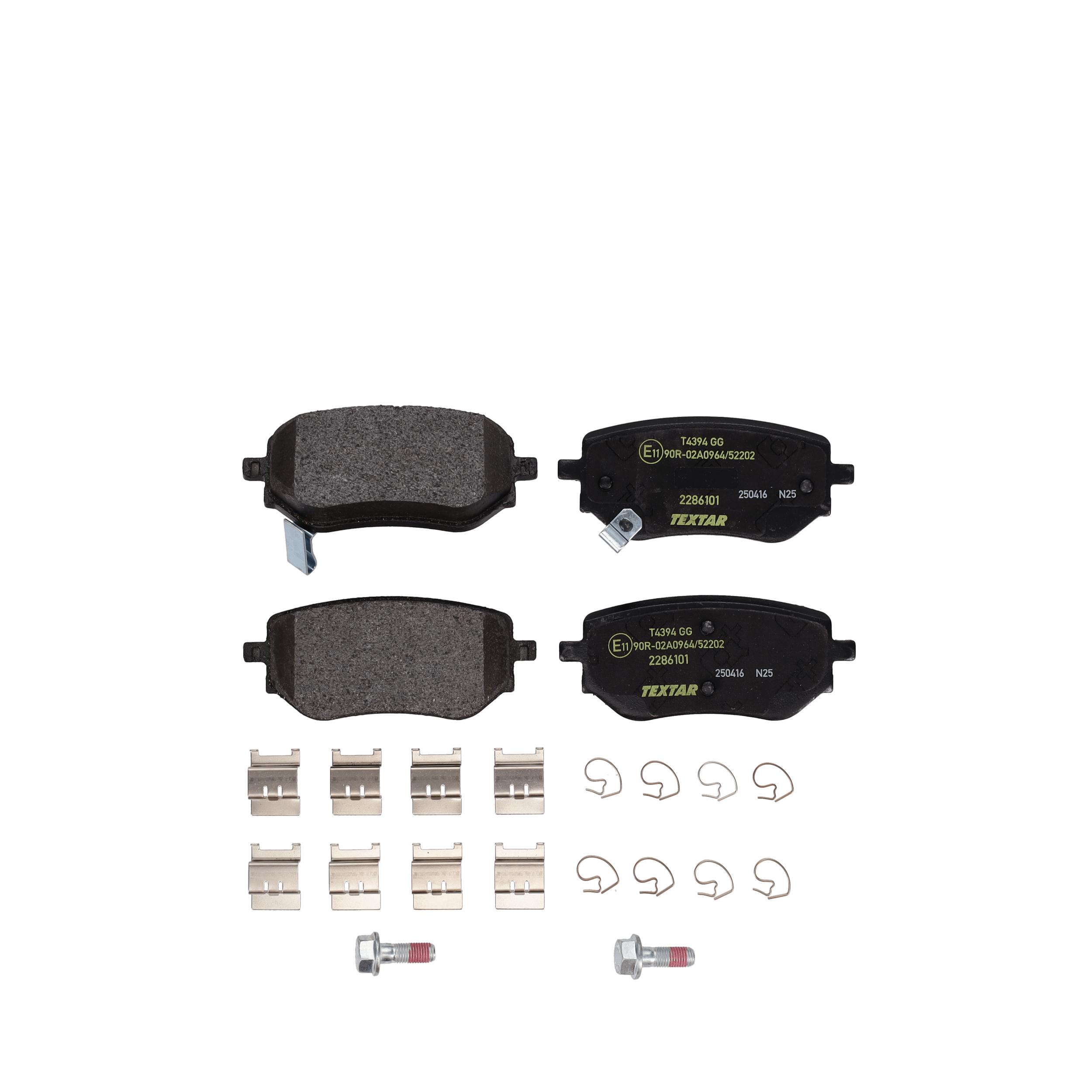 TEXTAR Bremseklodser 2286101 for MERCEDES-BENZ RENAULT