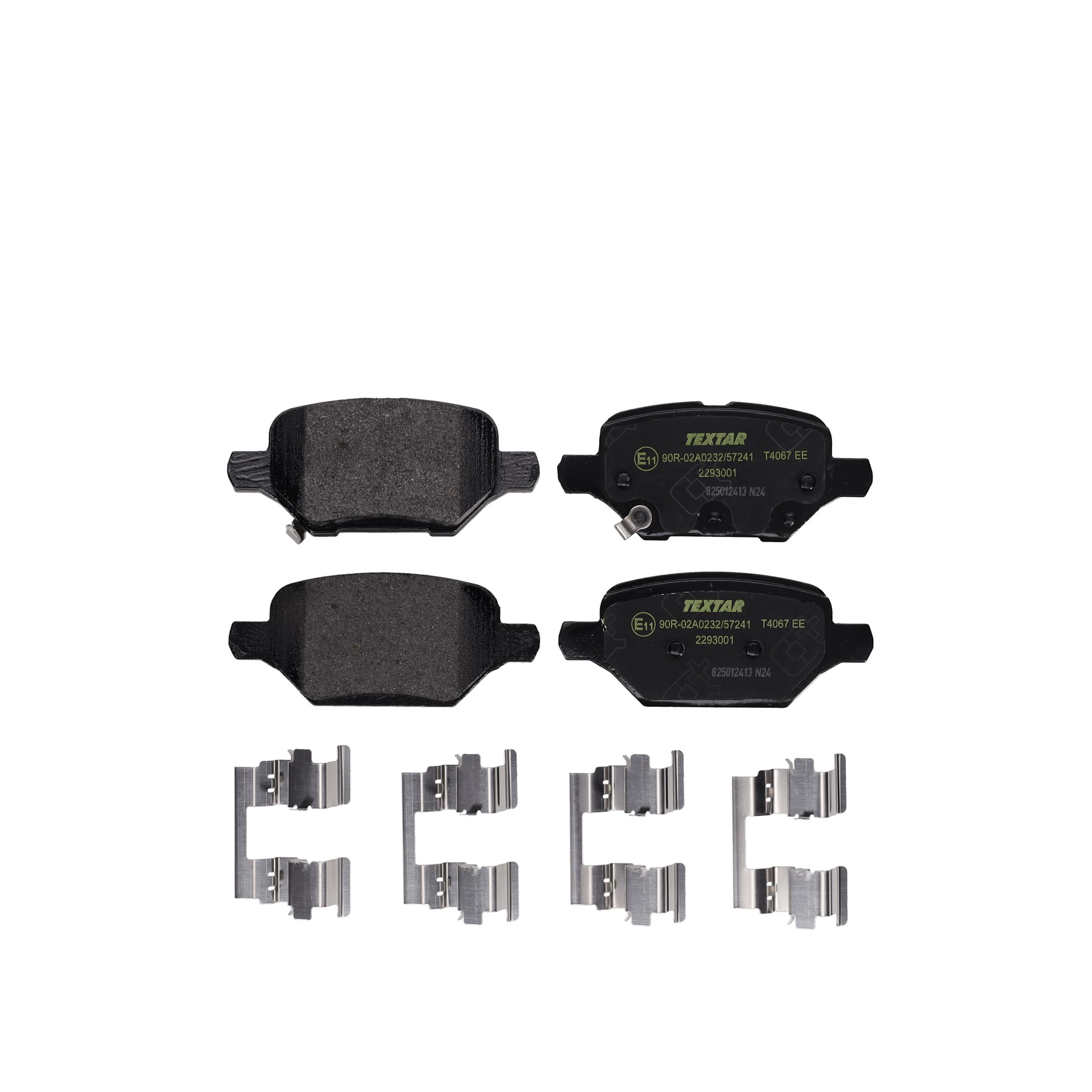 TEXTAR Bremseklodser 2293001 for OPEL BUICK (SGM) CHEVROLET