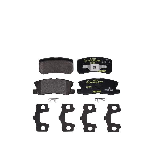 TEXTAR Bremseklodser 2358202 for PEUGEOT CITROËN MITSUBISHI CHRYSLER JEEP LANCIA DODGE MITSUBISHI (GAC)