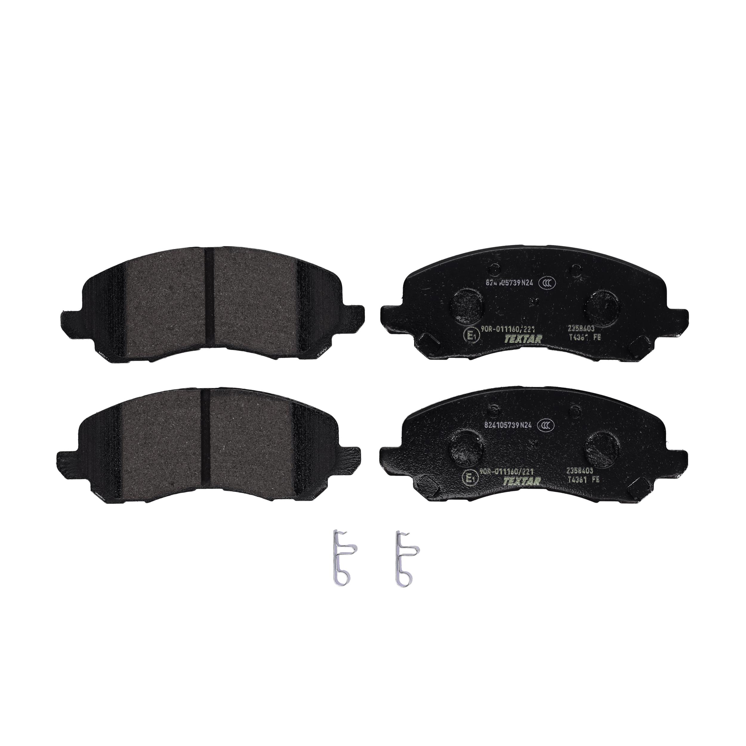 TEXTAR Bremseklodser 2358403 for CHRYSLER LANCIA DODGE JEEP