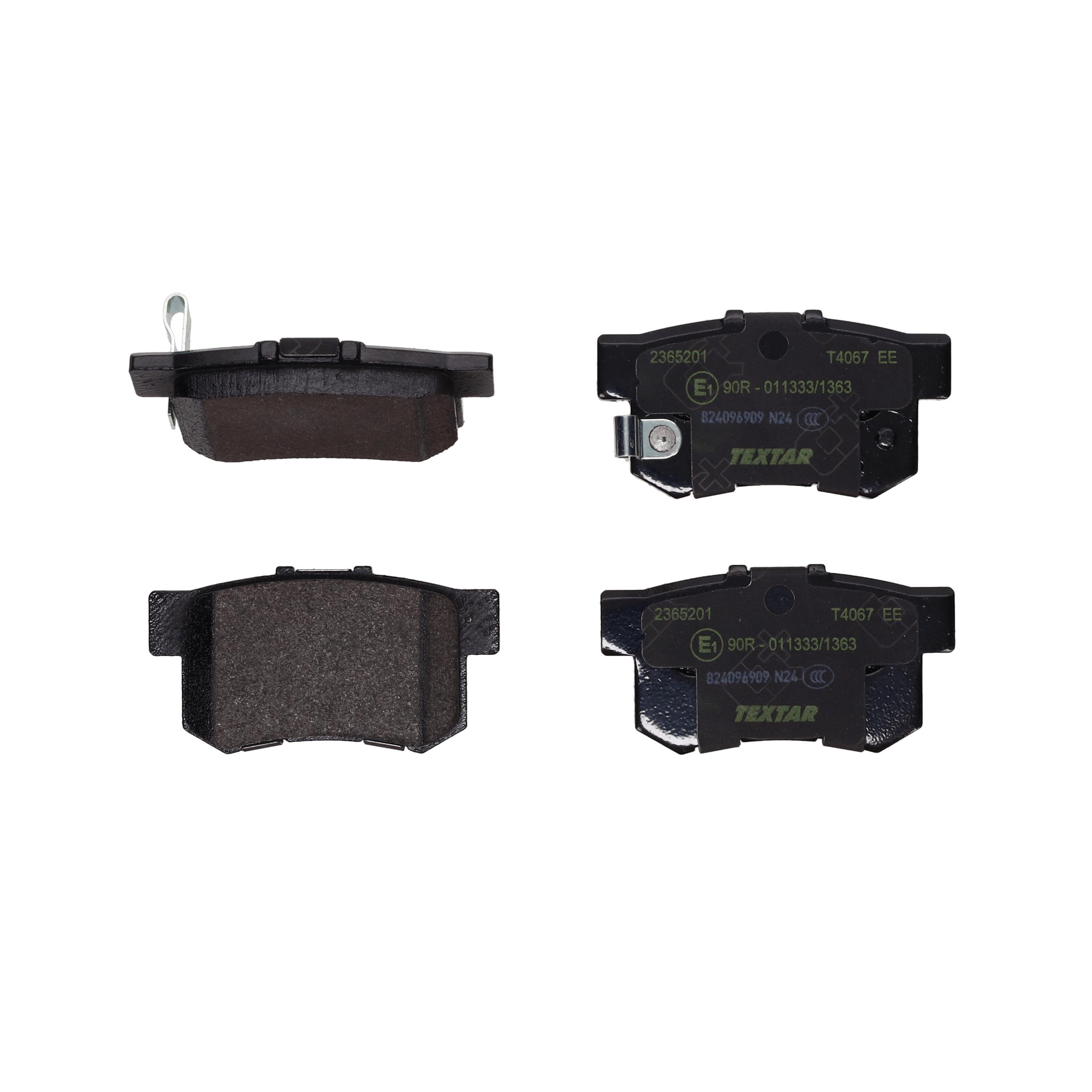 TEXTAR Bremseklodser 2365201 for HONDA ACURA
