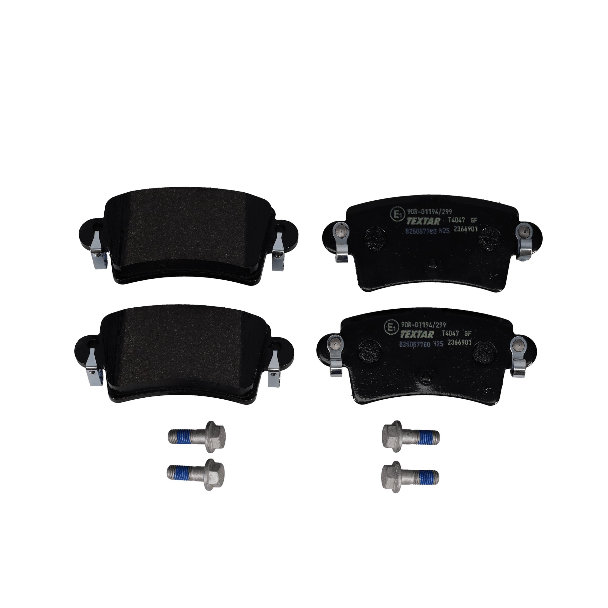 TEXTAR Bremseklodser 2366901 for OPEL VAUXHALL RENAULT NISSAN