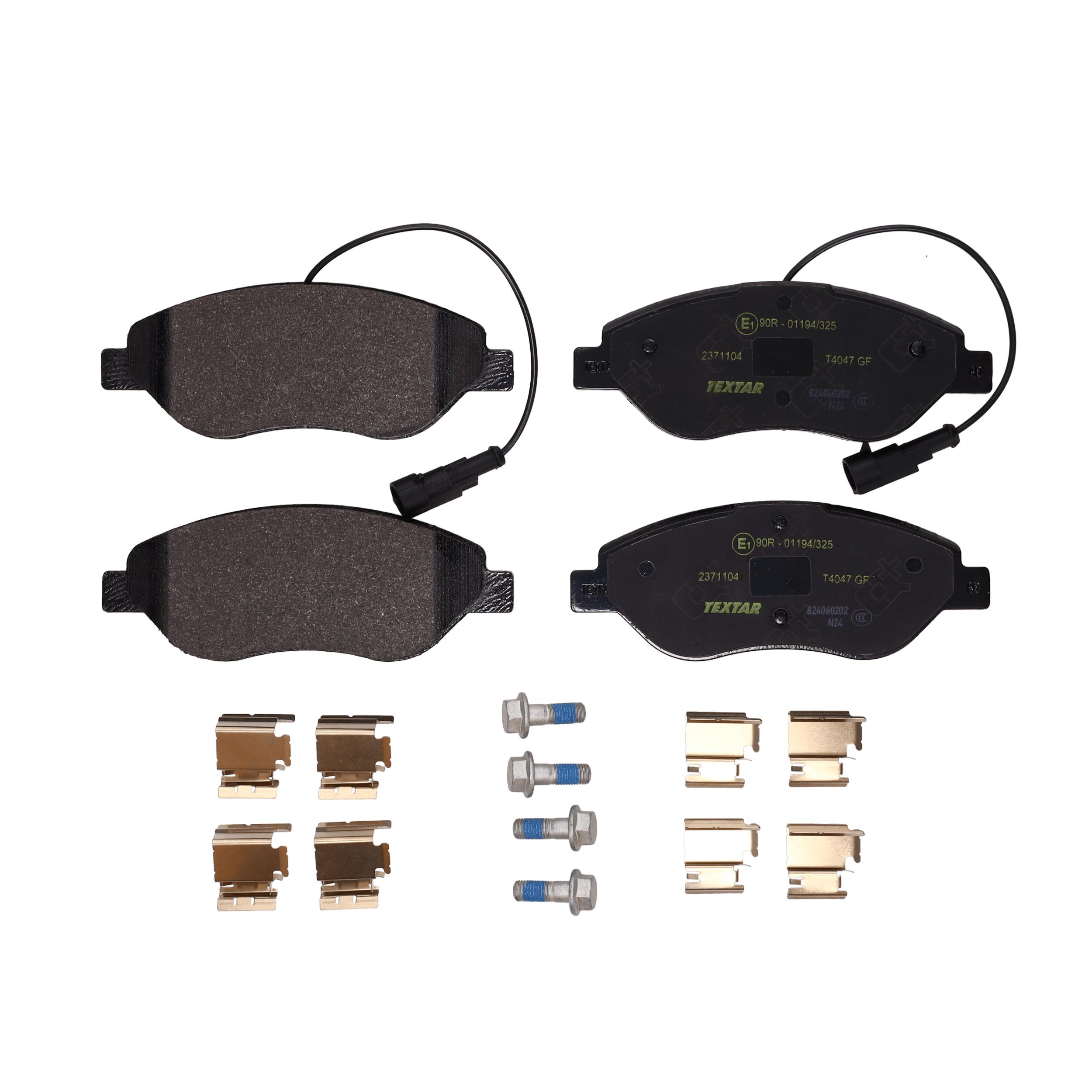 TEXTAR Bremseklodser 2371104 for FIAT ALFA ROMEO