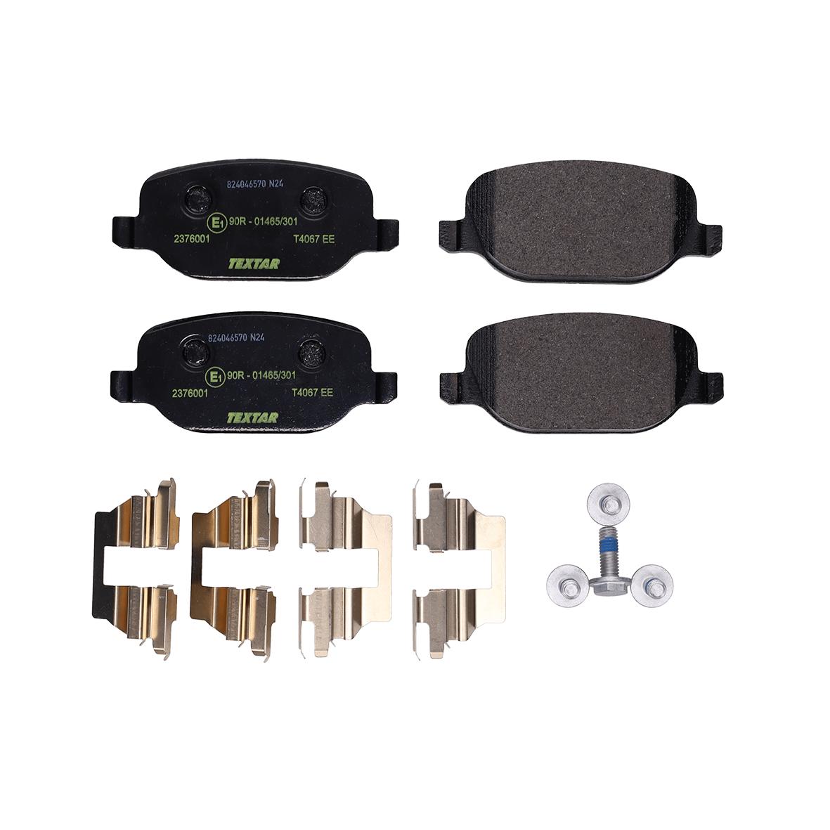 TEXTAR Bremseklodser 2376001 for LANCIA ALFA ROMEO