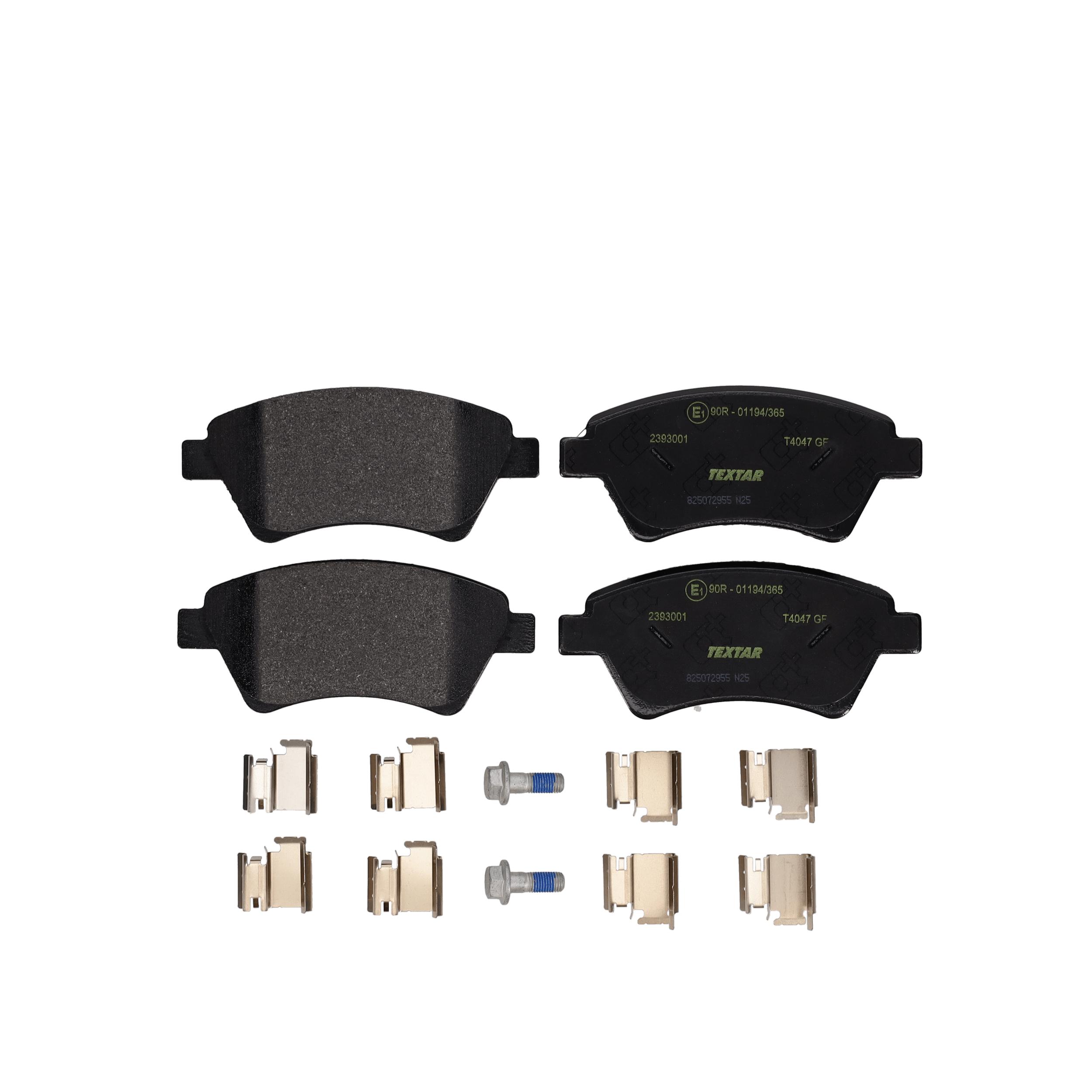 TEXTAR Bremseklodser 2393001 for RENAULT