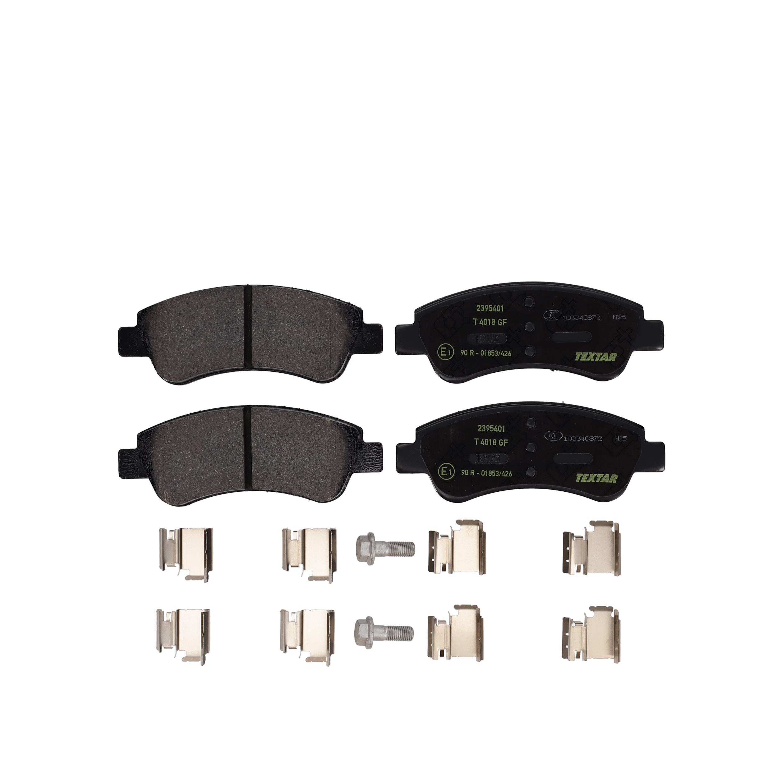 TEXTAR Bremseklodser 2395401 for PEUGEOT CITROËN CITROËN (DF-PSA) VAUXHALL FENGSHEN DS PEUGEOT (DF-PSA) OPEL