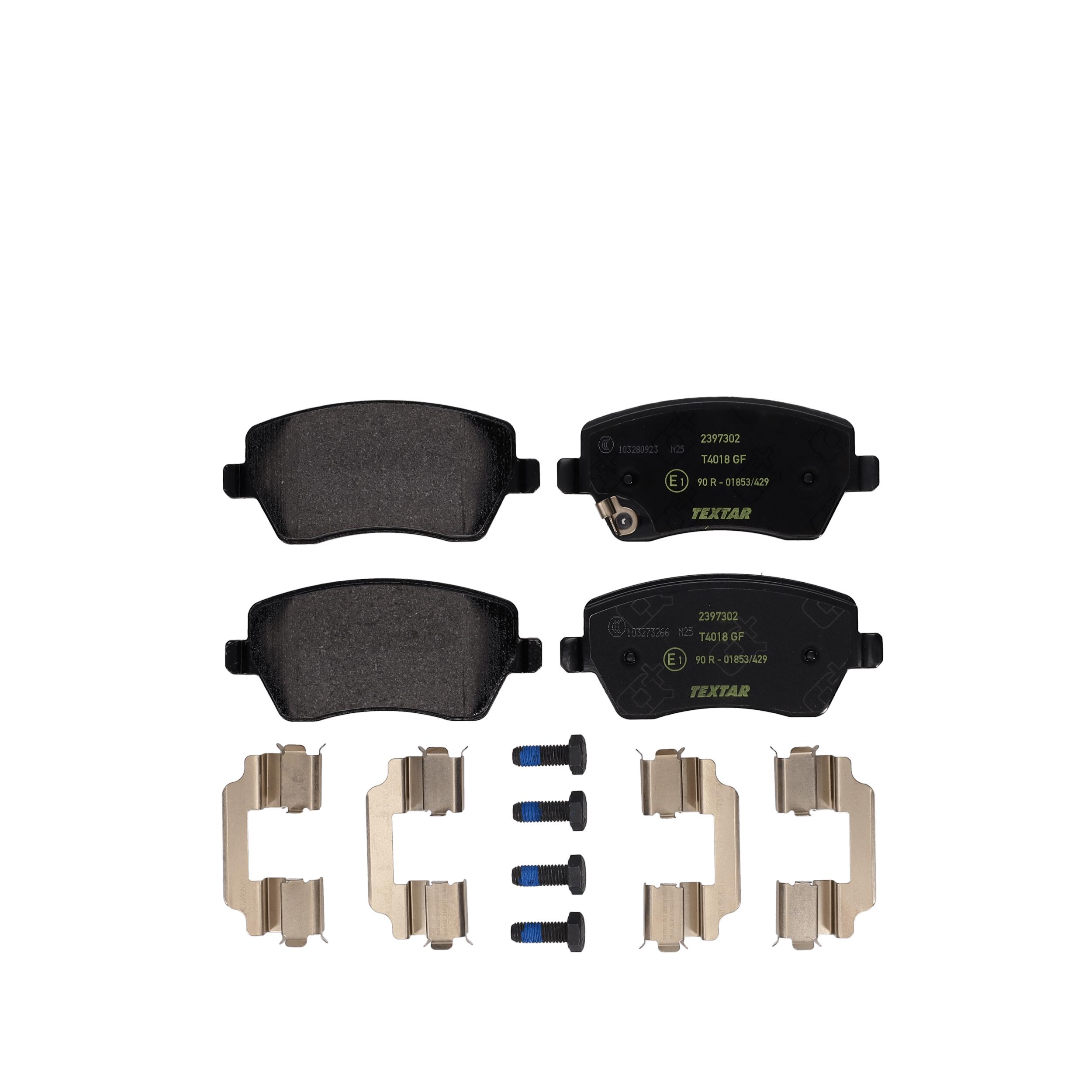 TEXTAR Bremseklodser 2397302 for OPEL GENERAL MOTORS VAUXHALL SUZUKI