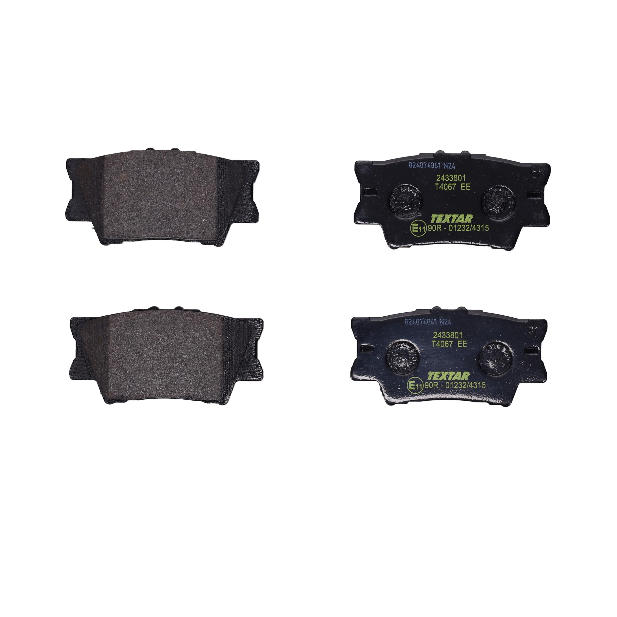 TEXTAR Bremseklodser 2433801 for PONTIAC TOYOTA TOYOTA (FAW)