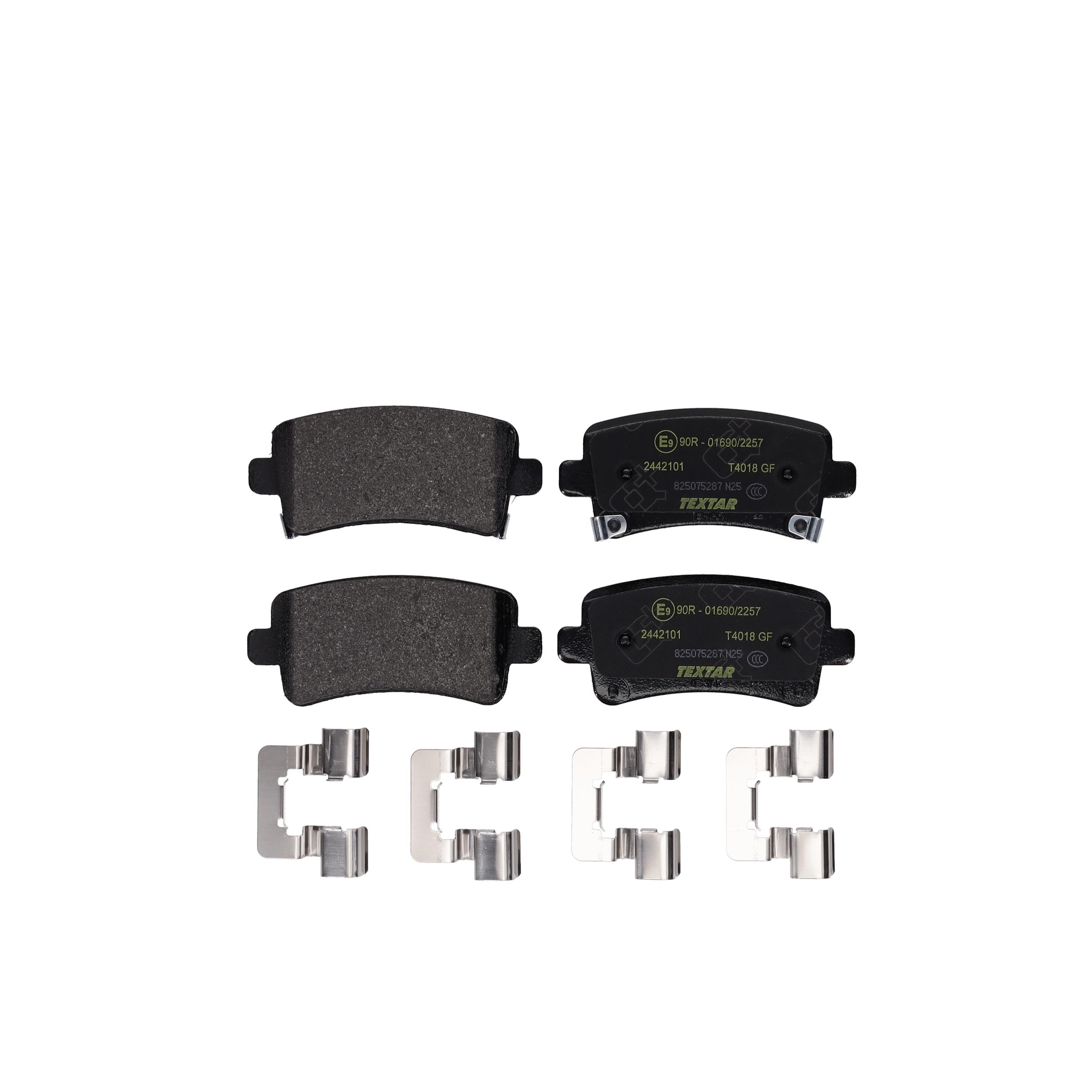 TEXTAR Bremseklodser 2442101 for GENERAL MOTORS OPEL SAAB BUICK BUICK (SGM) CHEVROLET VAUXHALL