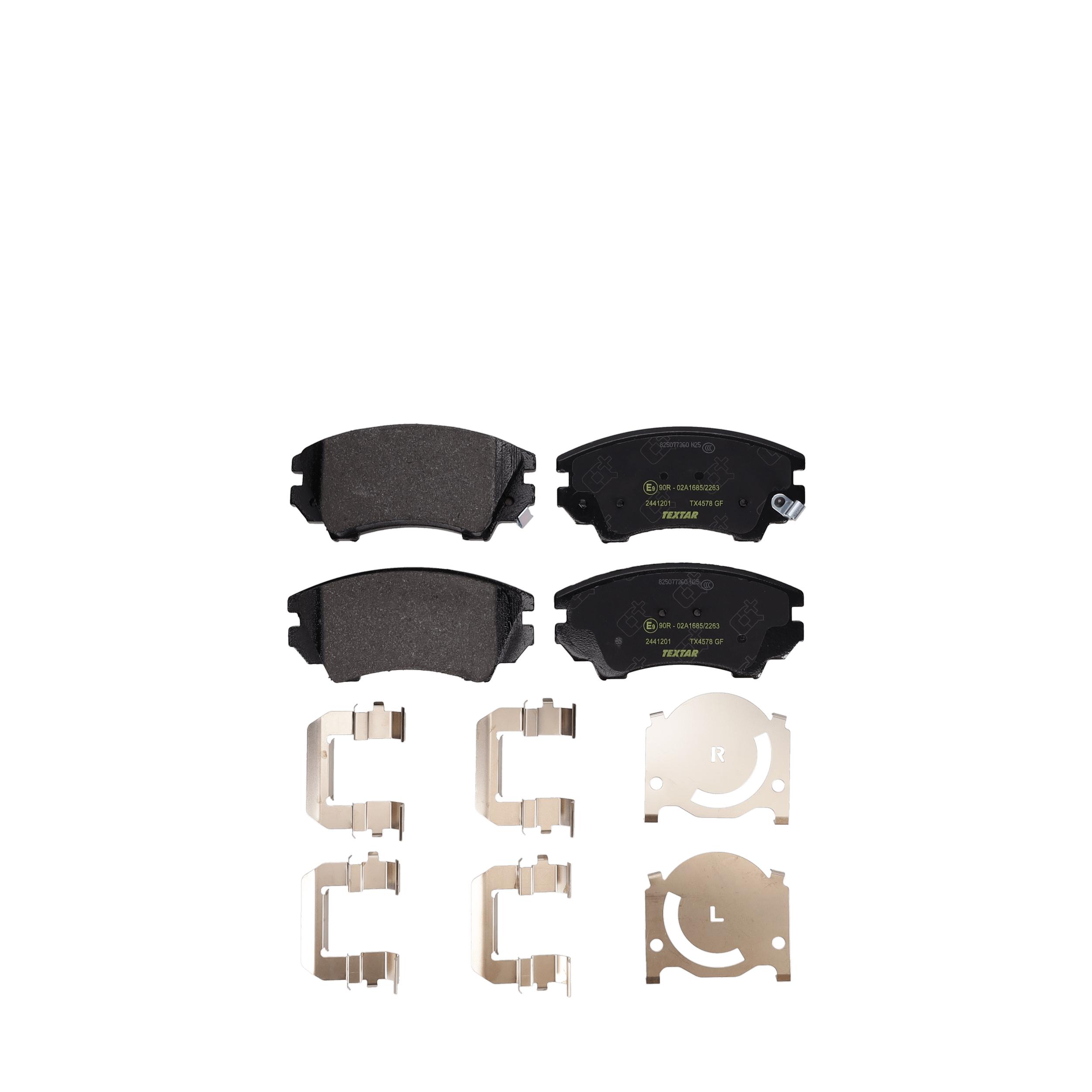 TEXTAR Bremseklodser 2441201 for OPEL BUICK (SGM) ROEWE (SAIC) CHEVROLET GMC