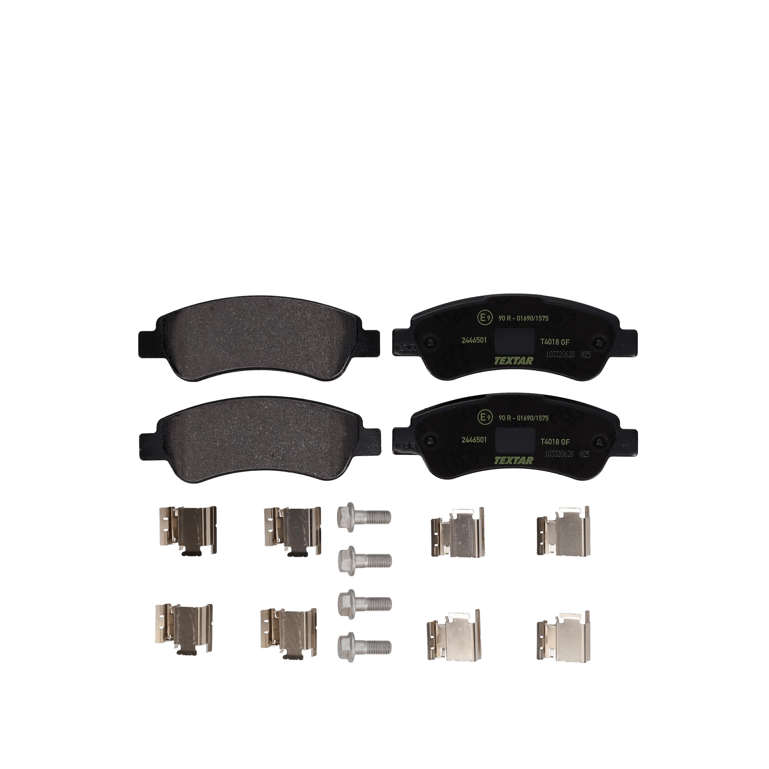 TEXTAR Bremseklodser 2446501 for CITROËN PEUGEOT FIAT