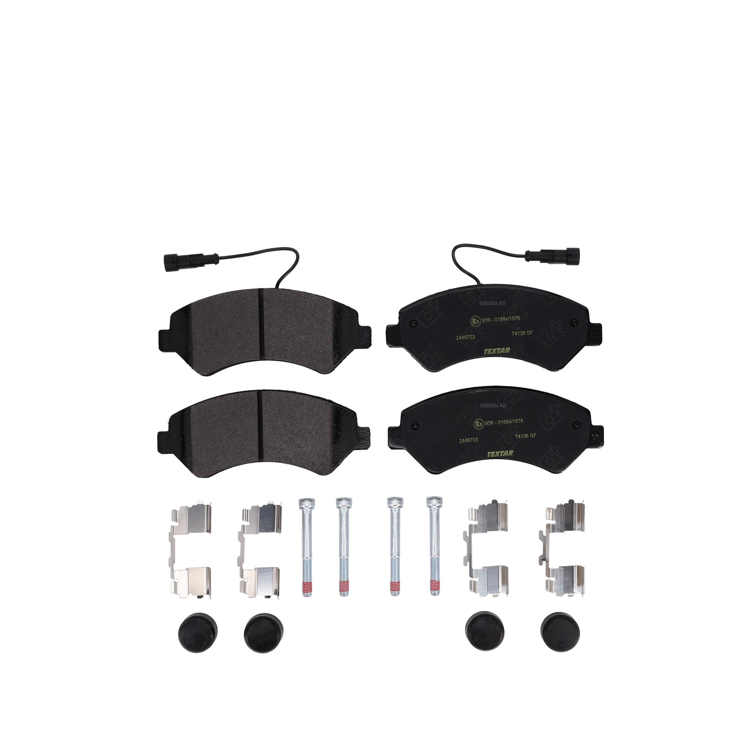 TEXTAR Bremseklodser 2446703 for CITROËN PEUGEOT FIAT