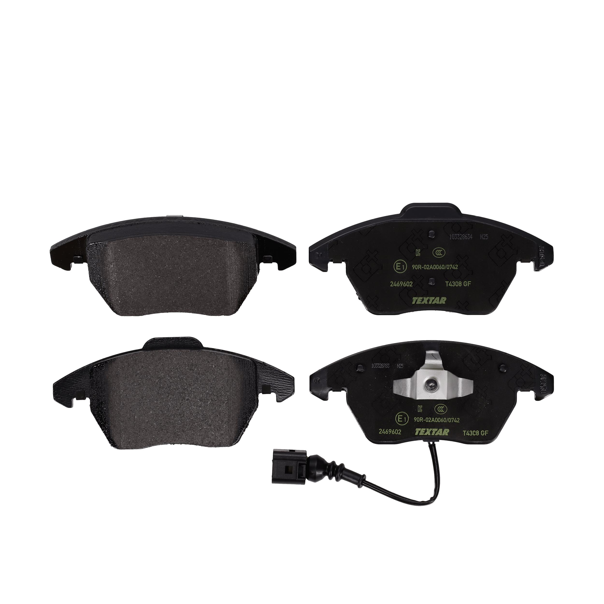 TEXTAR Bremseklodser 2469602 for AUDI VW (FAW) SKODA VW SEAT