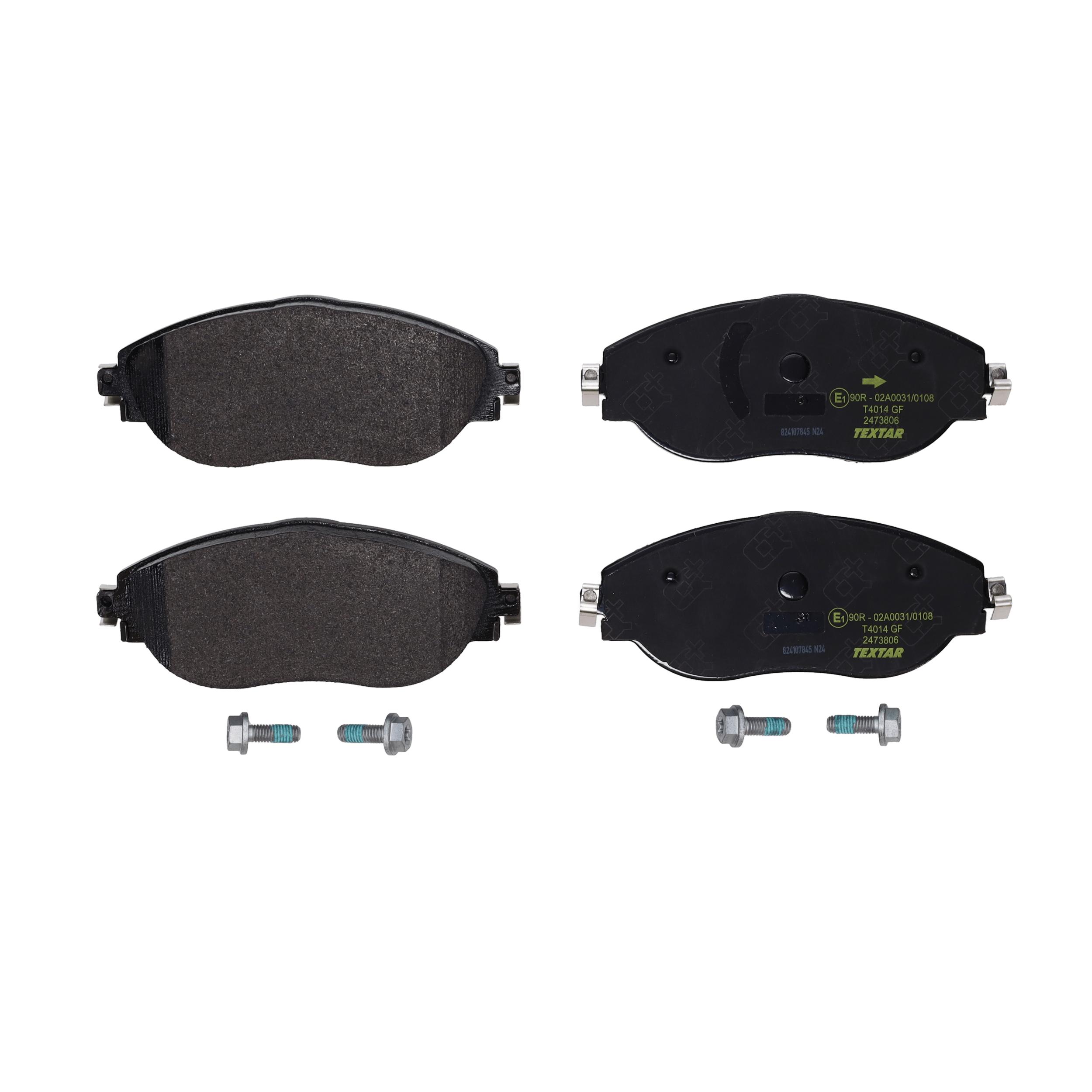TEXTAR Bremseklodser 2473806 for AUDI VW SKODA AUDI (FAW) CUPRA