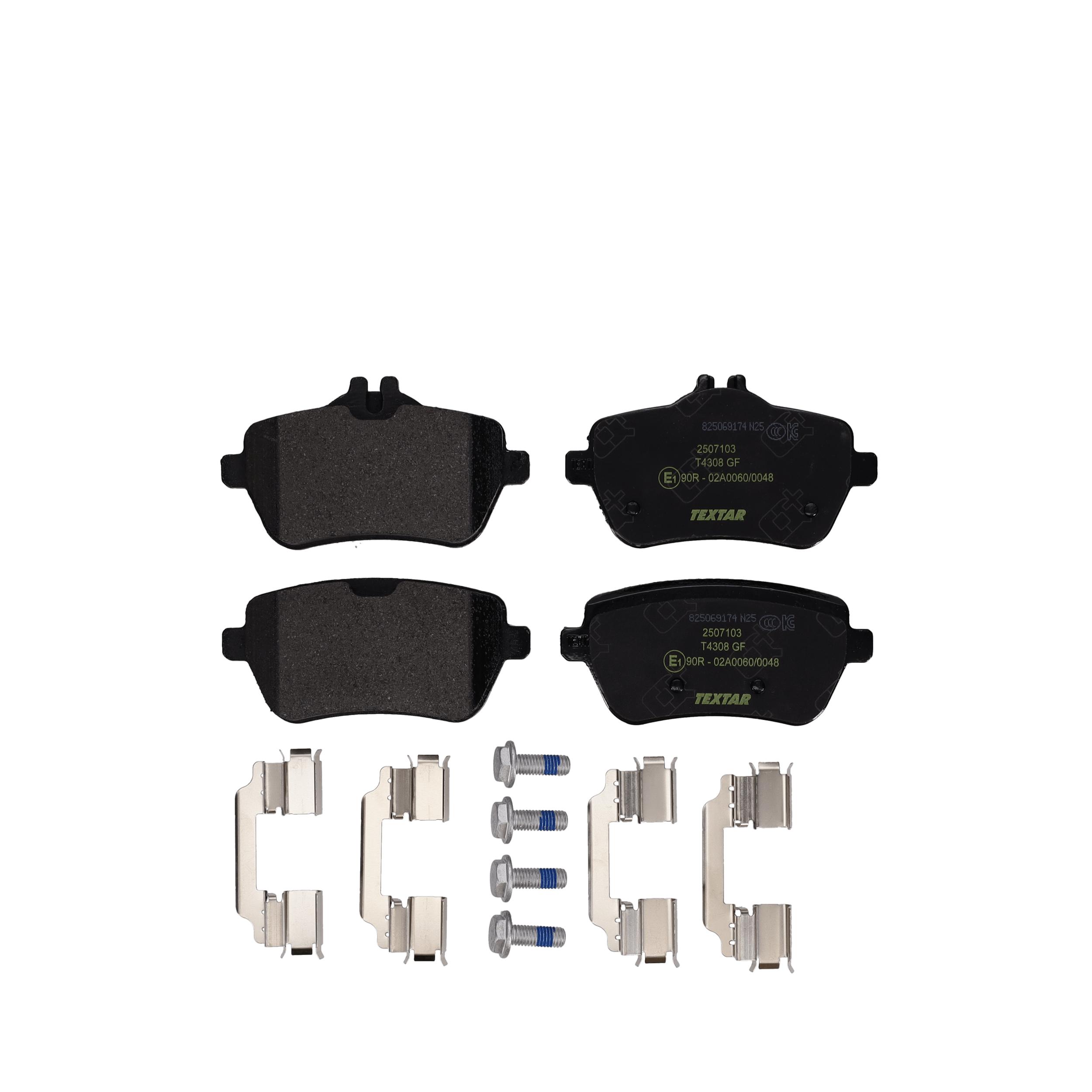 TEXTAR Bremseklodser 2507103 for MERCEDES-BENZ