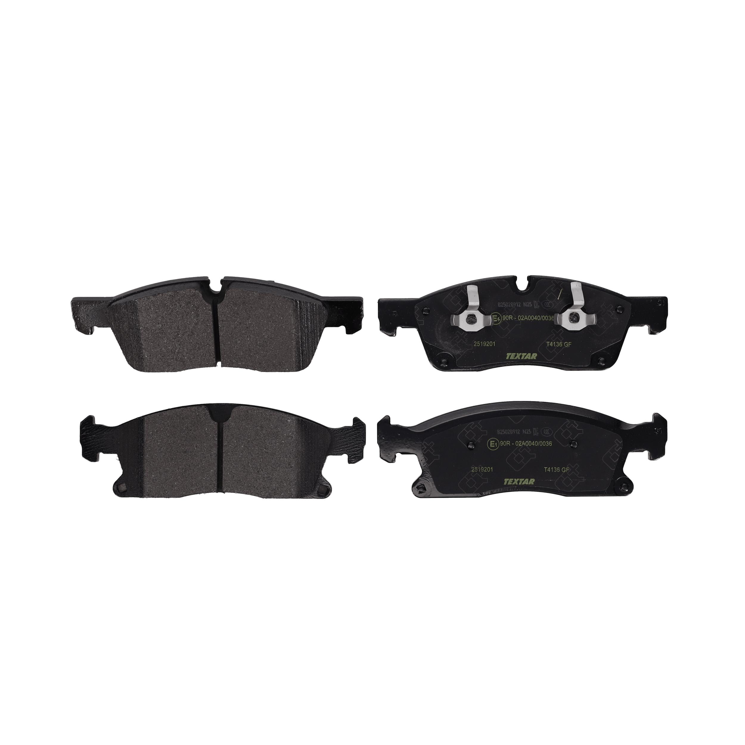 TEXTAR Bremseklodser 2519201 for MERCEDES-BENZ