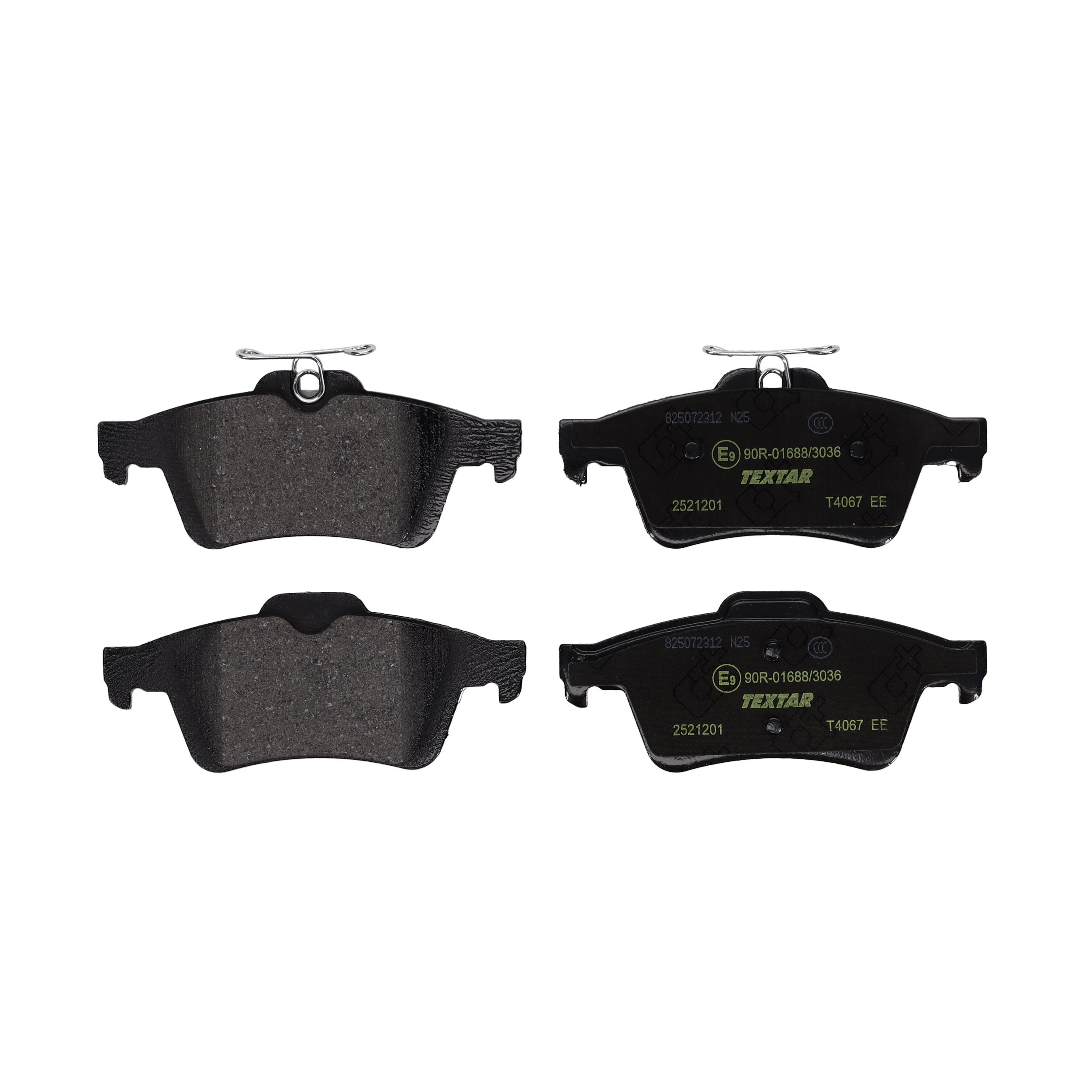 TEXTAR Bremseklodser 2521201 for FORD FORD (CHANGAN) VOLVO FORD USA FORD ASIA & OCEANIA MAZDA NISSAN