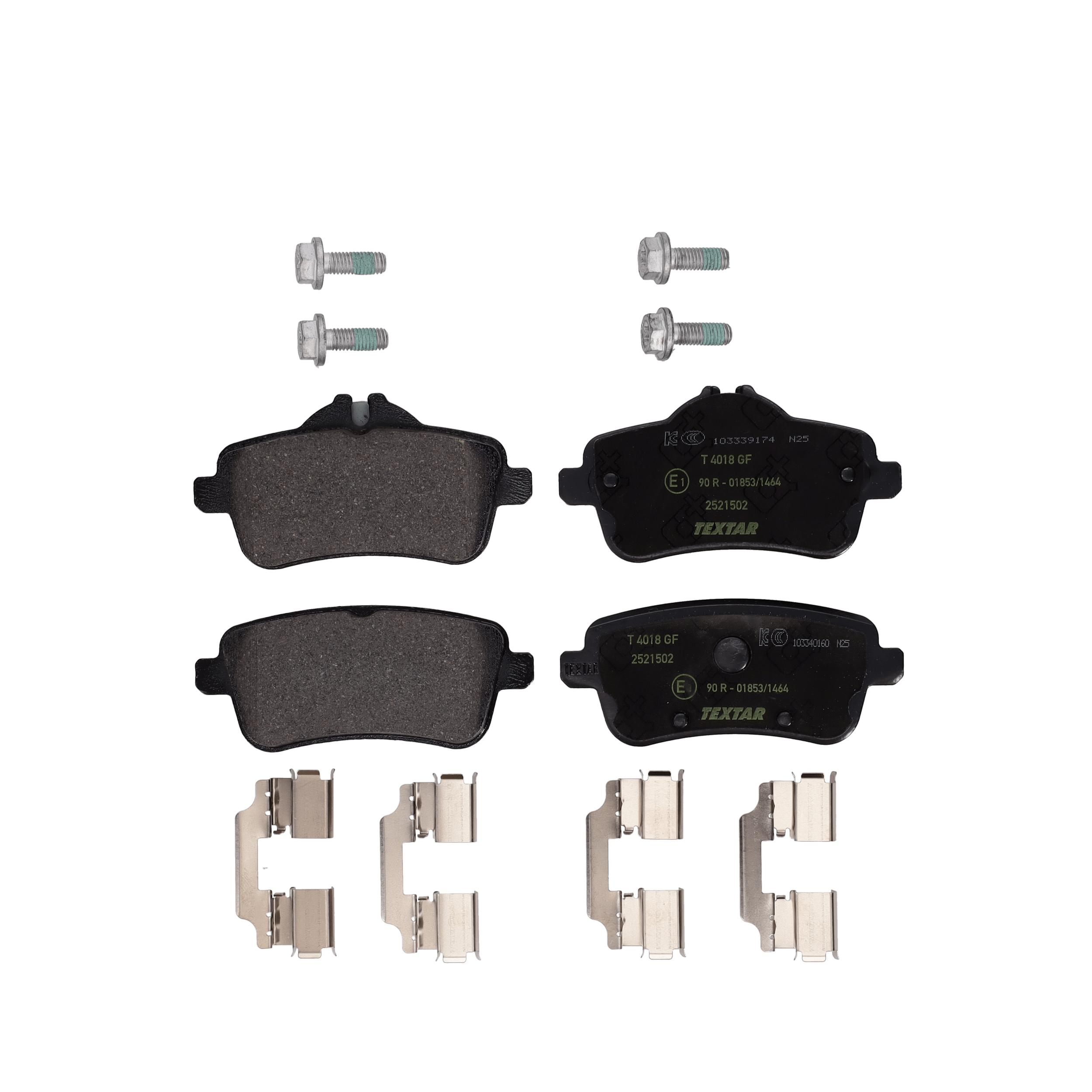 TEXTAR Bremseklodser 2521502 for MERCEDES-BENZ RENAULT