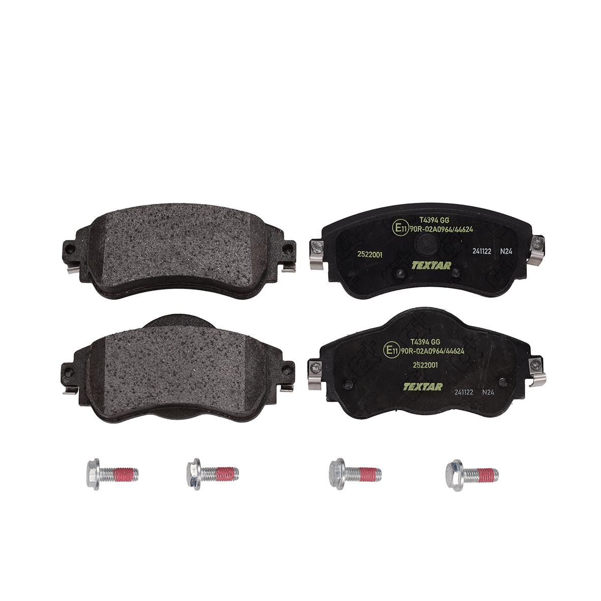 TEXTAR Bremseklodser 2522001 for CITROËN