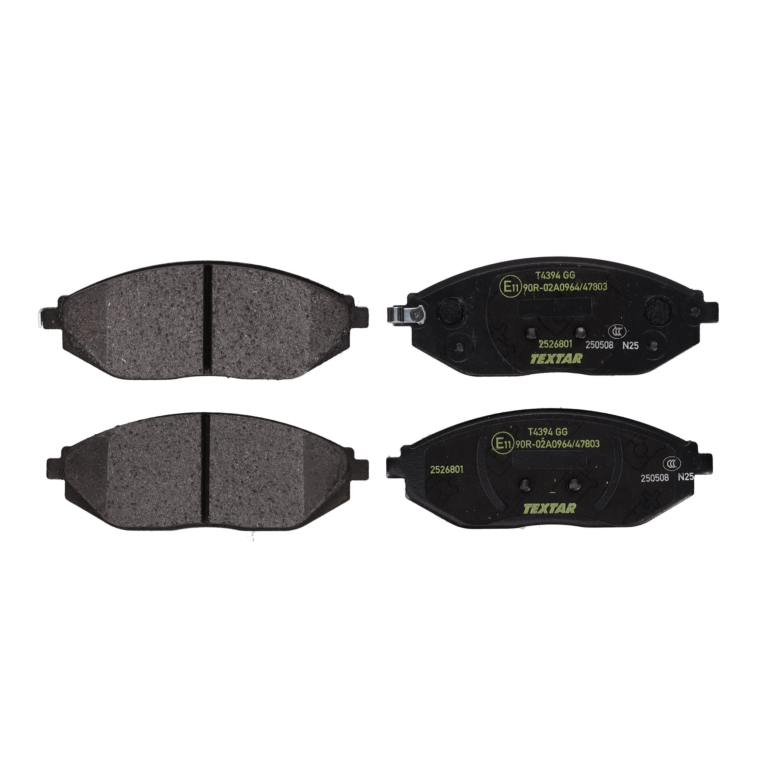 TEXTAR Bremseklodser 2526801 for CHEVROLET TOYOTA