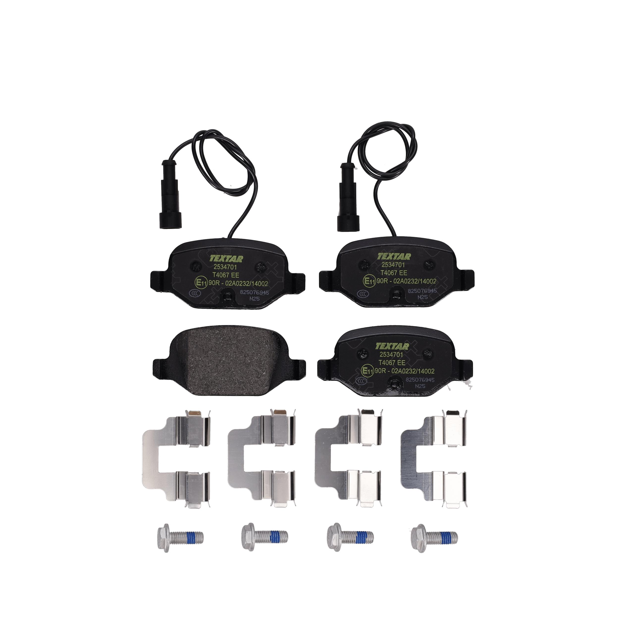 TEXTAR Bremseklodser 2534701 for FIAT