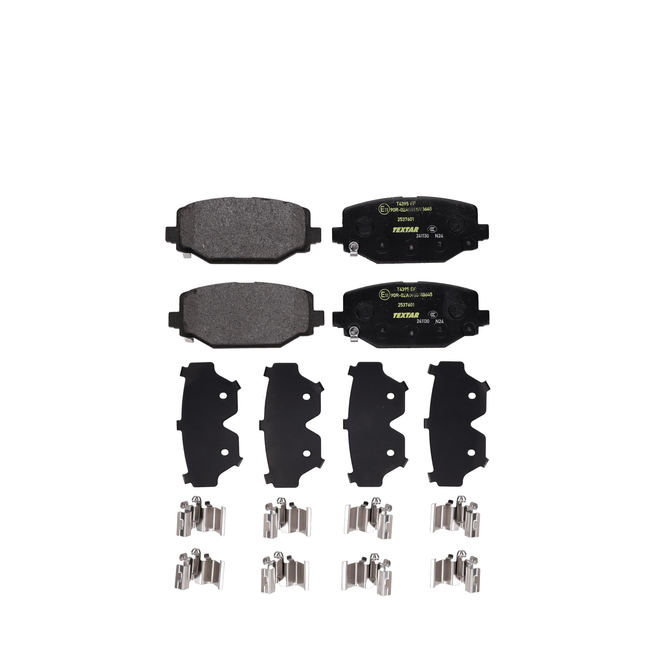 TEXTAR Bremseklodser 2537601 for SEAT VW CHRYSLER DODGE LANCIA FIAT