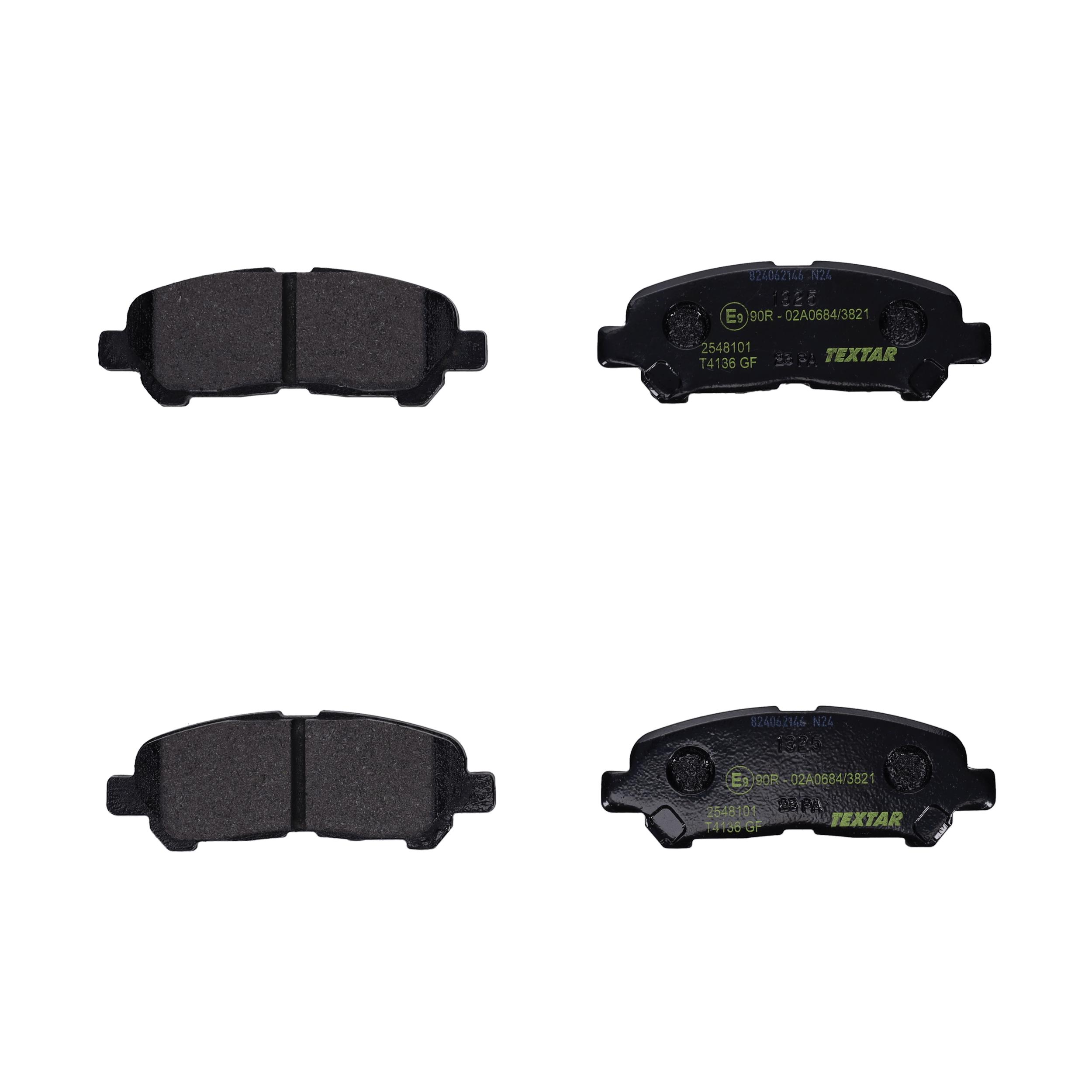TEXTAR Bremseklodser 2548101 for TOYOTA