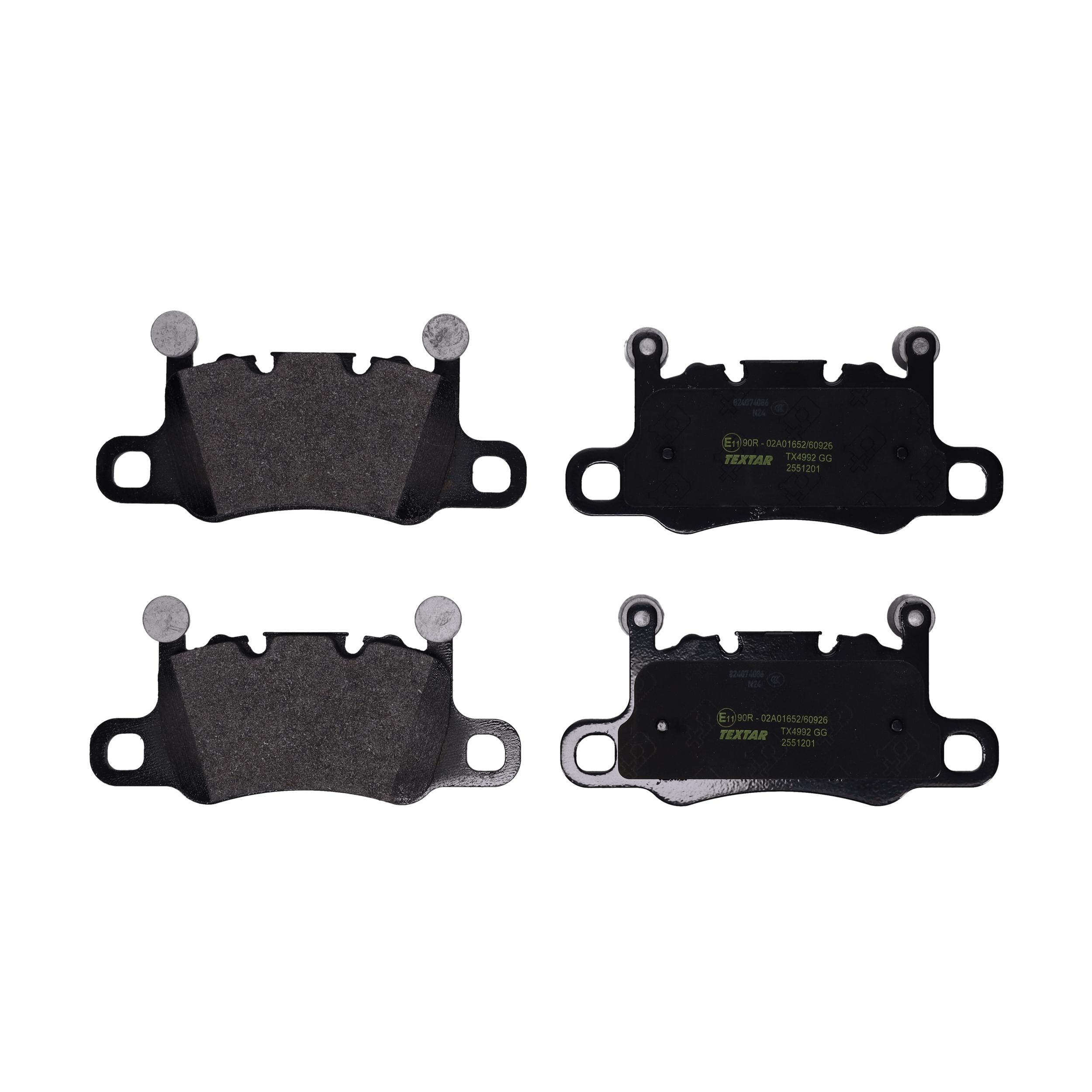 TEXTAR Bremseklodser 2551201 for PORSCHE