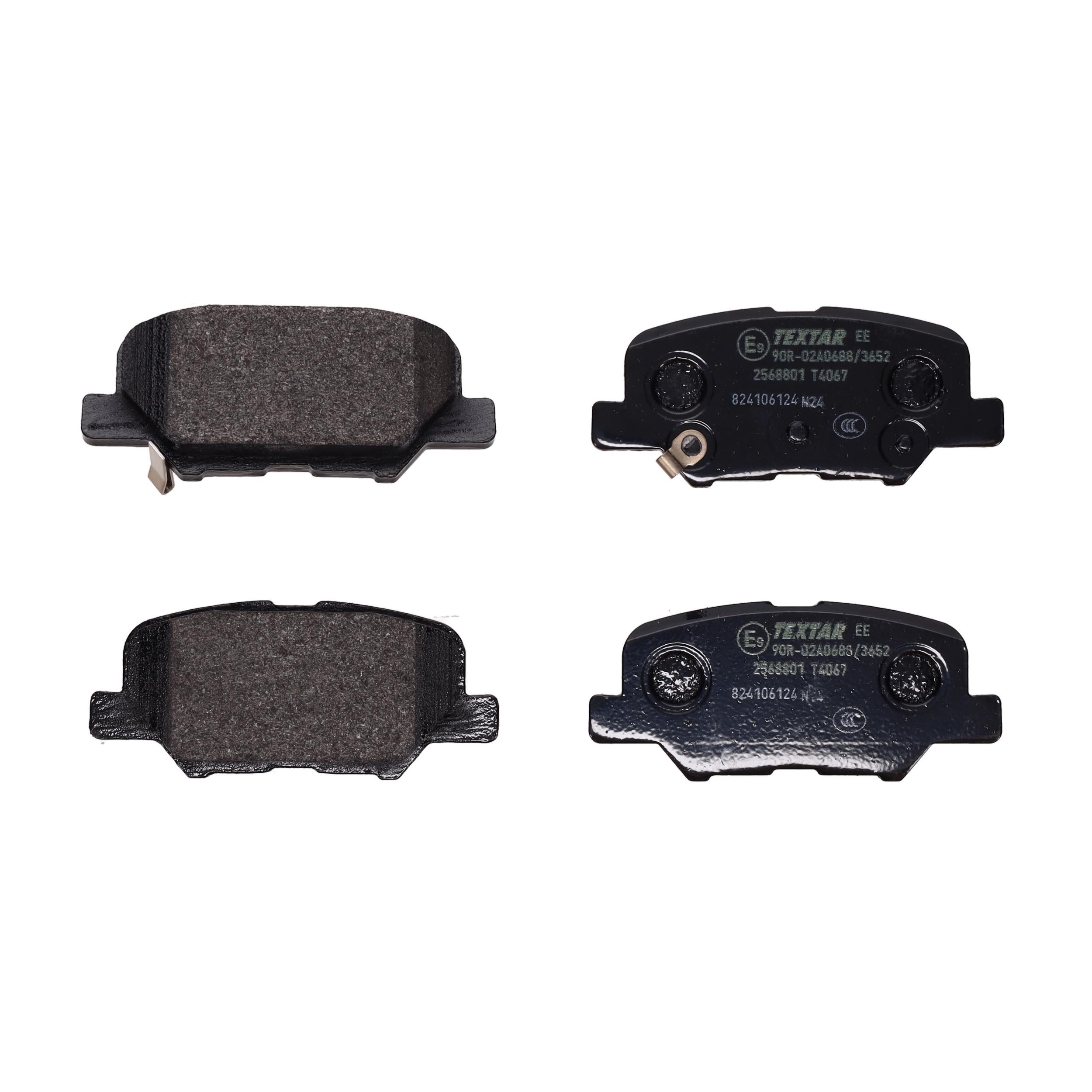 TEXTAR Bremseklodser 2568801 for PEUGEOT CITROËN MITSUBISHI MAZDA