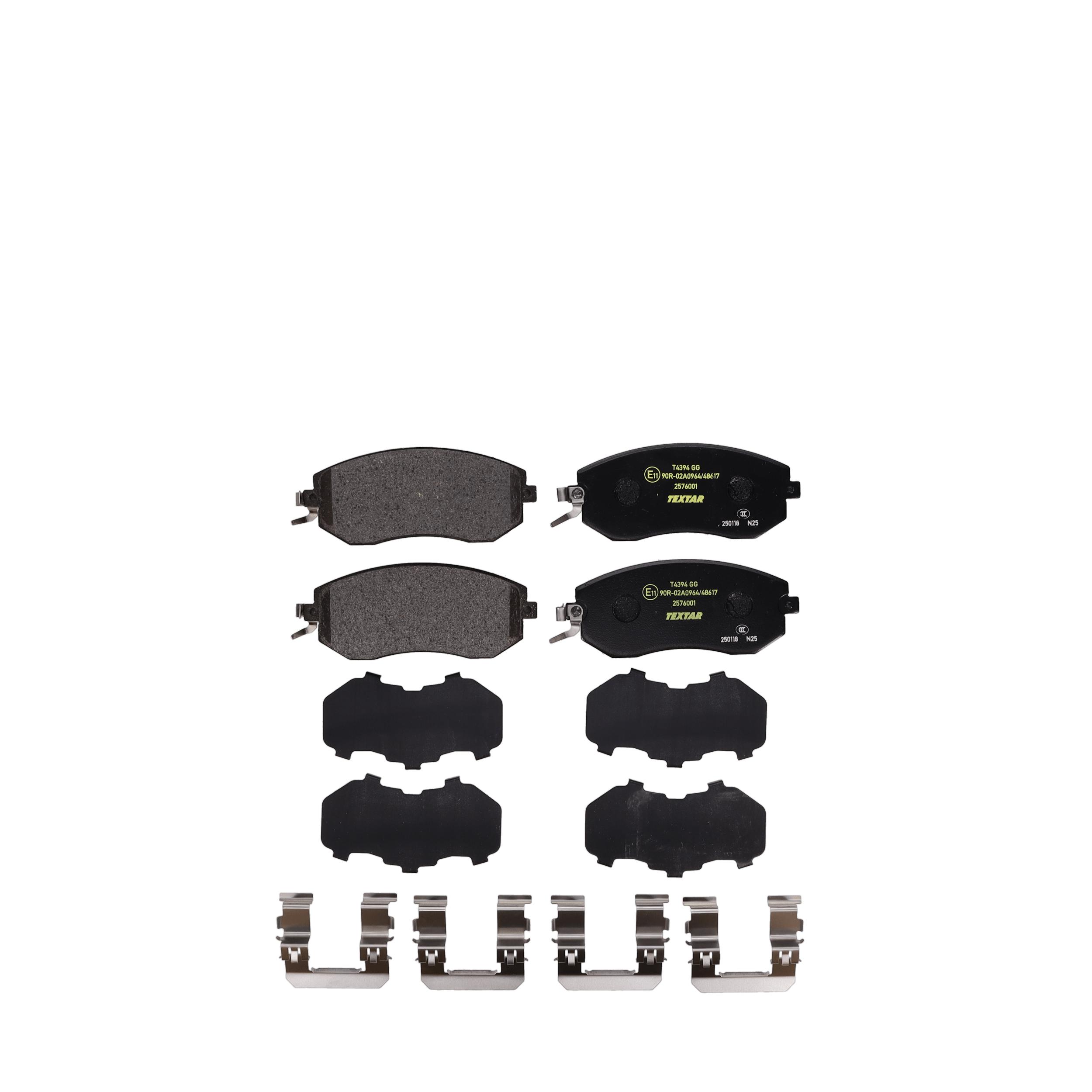 TEXTAR Bremseklodser 2576001 for SUBARU TOYOTA