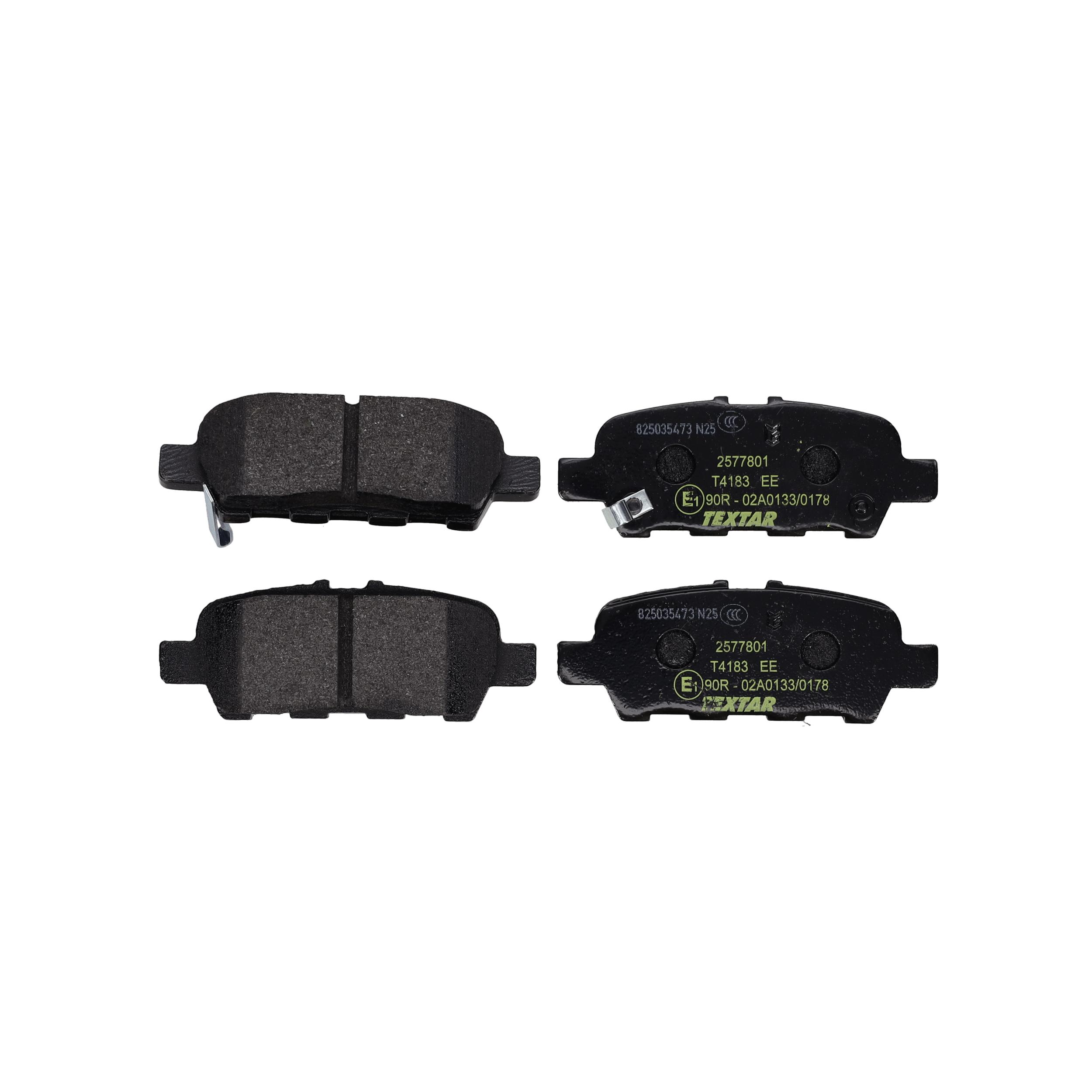 TEXTAR Bremseklodser 2577801 for NISSAN SUZUKI INFINITI RENAULT MITSUBISHI