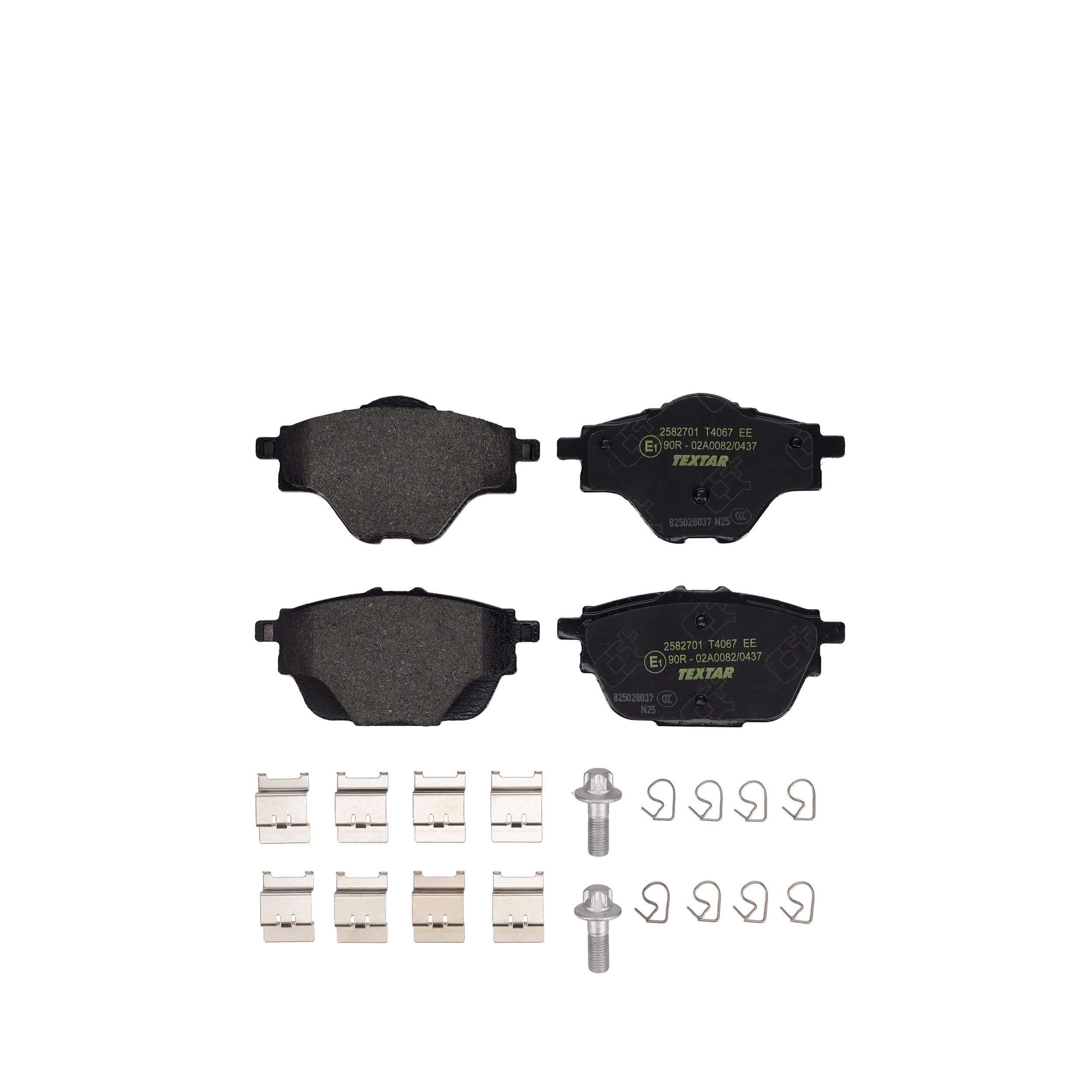TEXTAR Bremseklodser 2582701 for OPEL GEELY PEUGEOT CITROËN DS