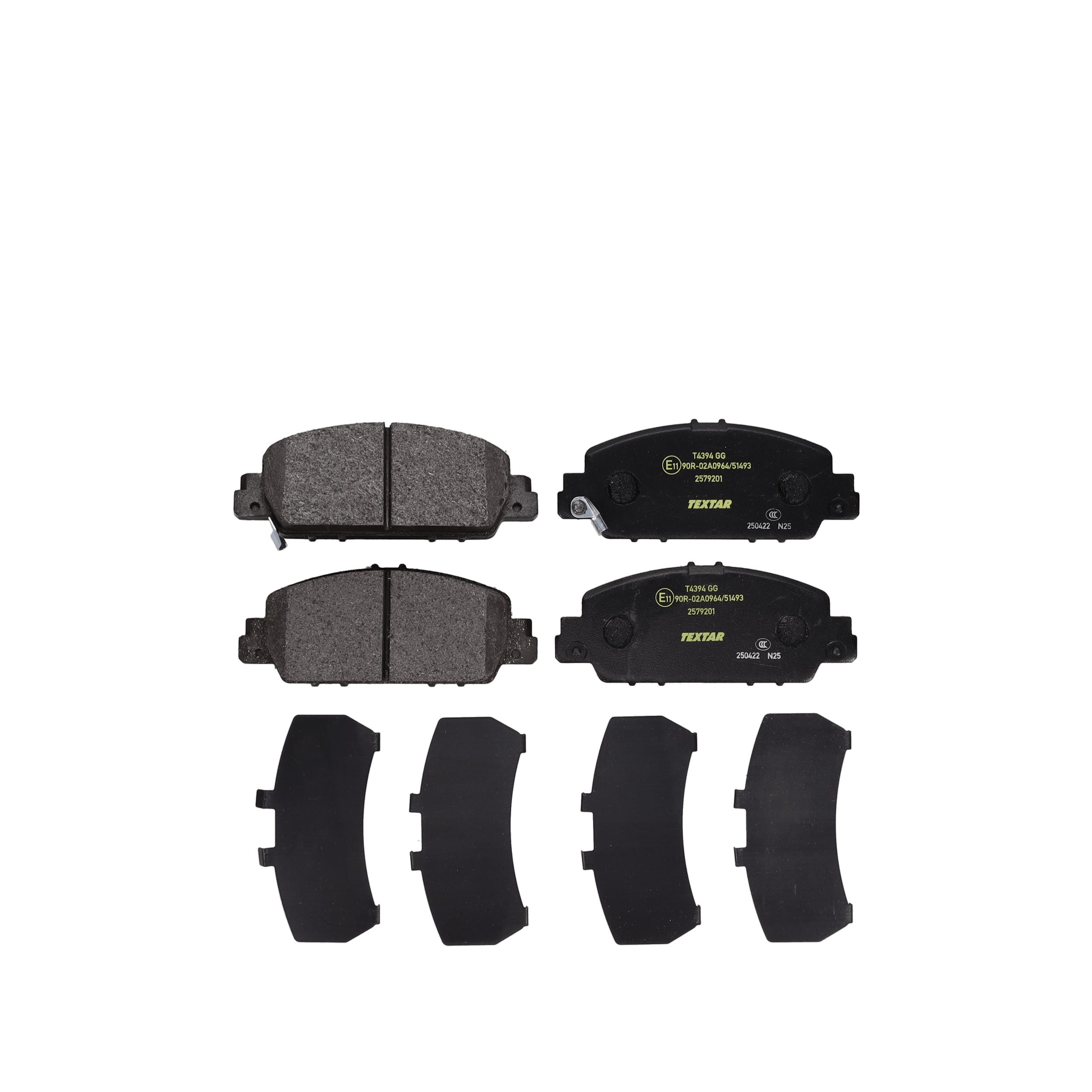 TEXTAR Bremseklodser 2579201 for HONDA HONDA (GAC)