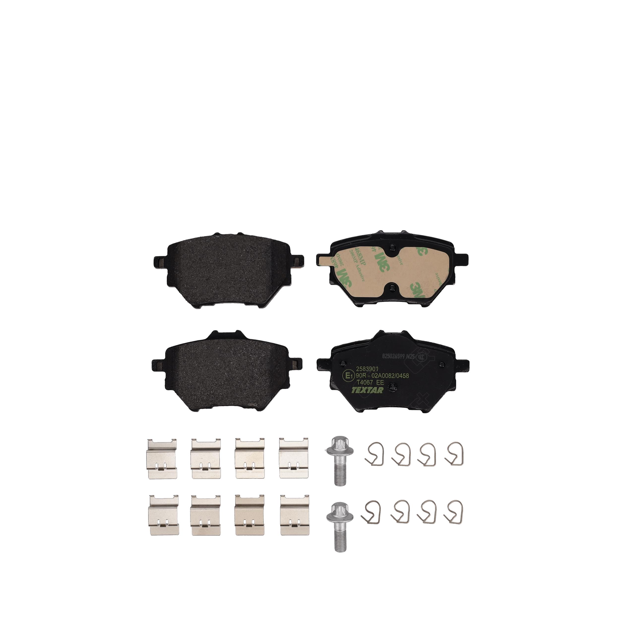 TEXTAR Bremseklodser 2583901 for VAUXHALL FIAT ALFA ROMEO BYD PEUGEOT CITROËN (DF-PSA) CITROËN DS (CAPSA) TOYOTA FORD (JMC) HAVAL
