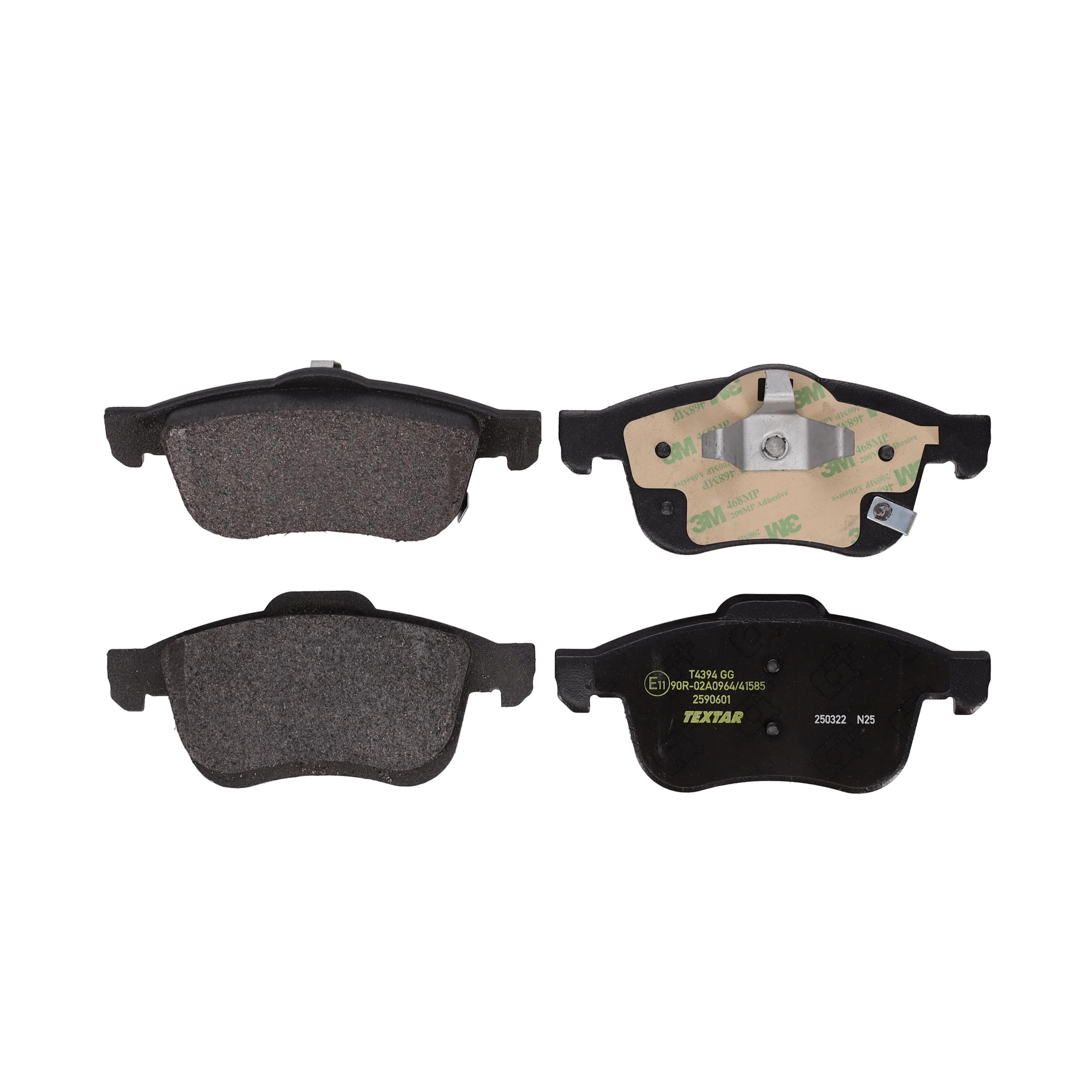 TEXTAR Bremseklodser 2590601 for FIAT
