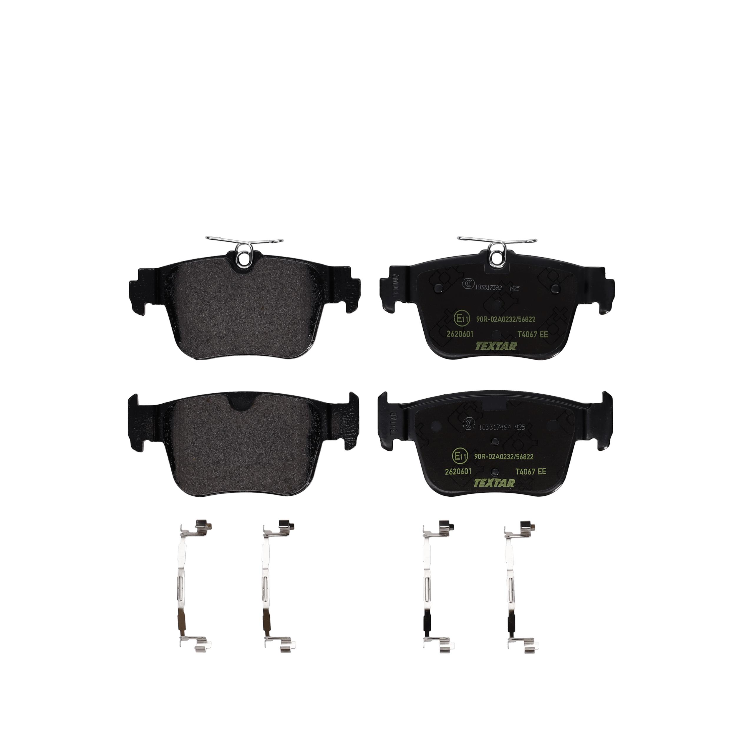 TEXTAR Bremseklodser 2620601 for FORD AUDI (FAW) AUDI SEAT CUPRA